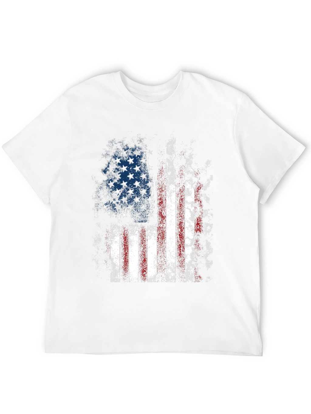 Distressed American Flag Graphic T-Shirt