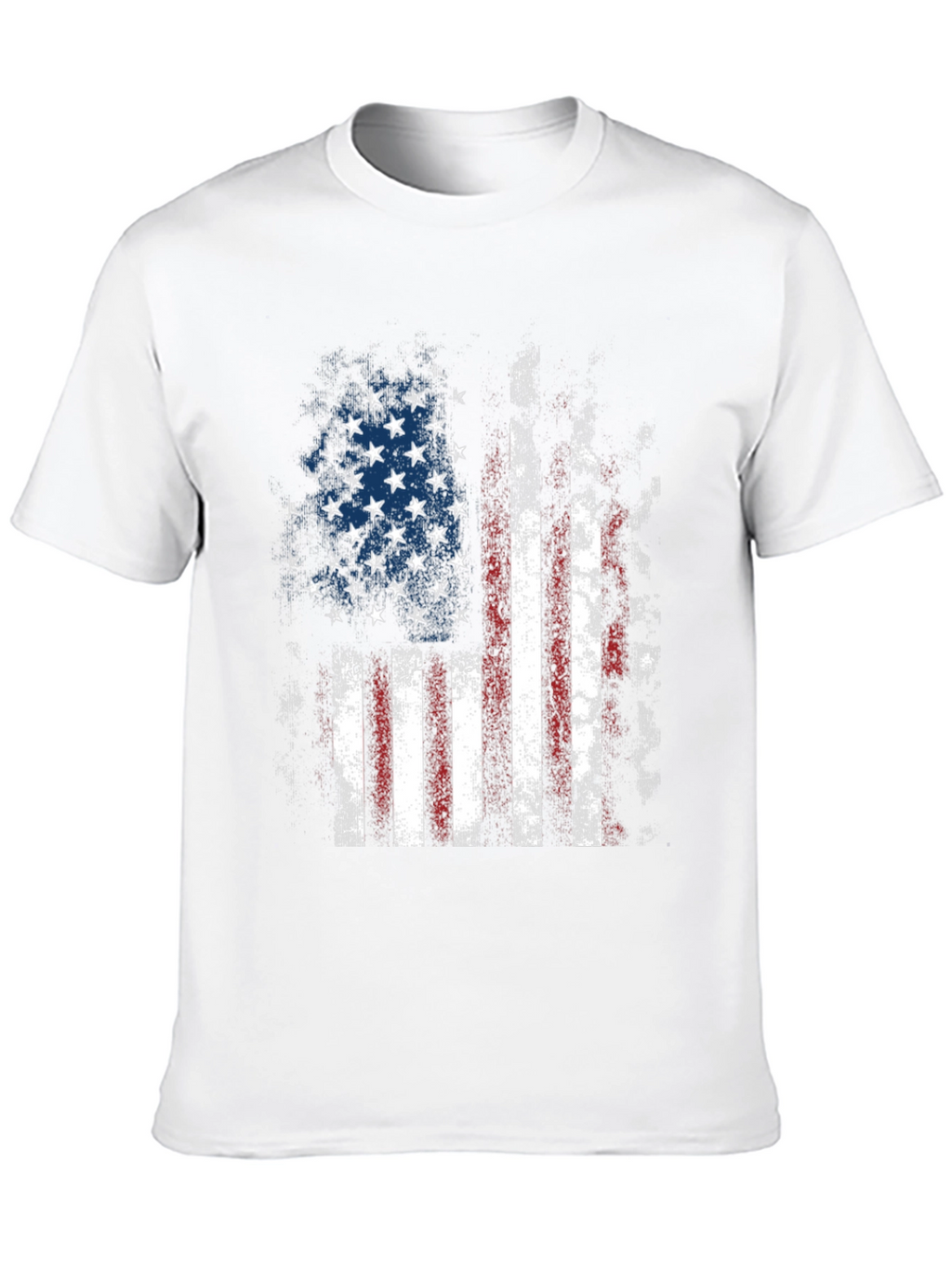 Distressed American Flag Graphic T-Shirt