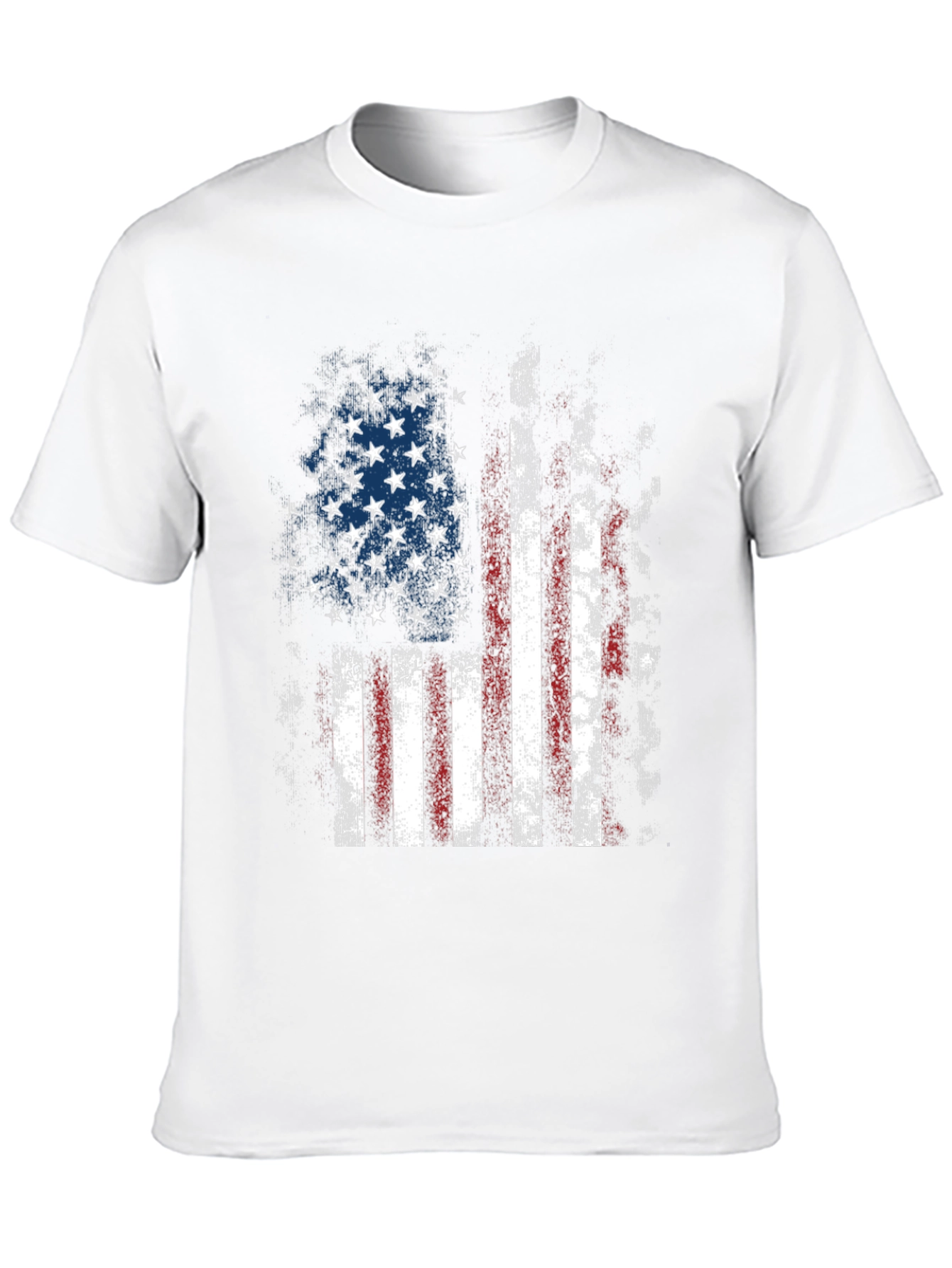 Distressed American Flag Graphic T-Shirt