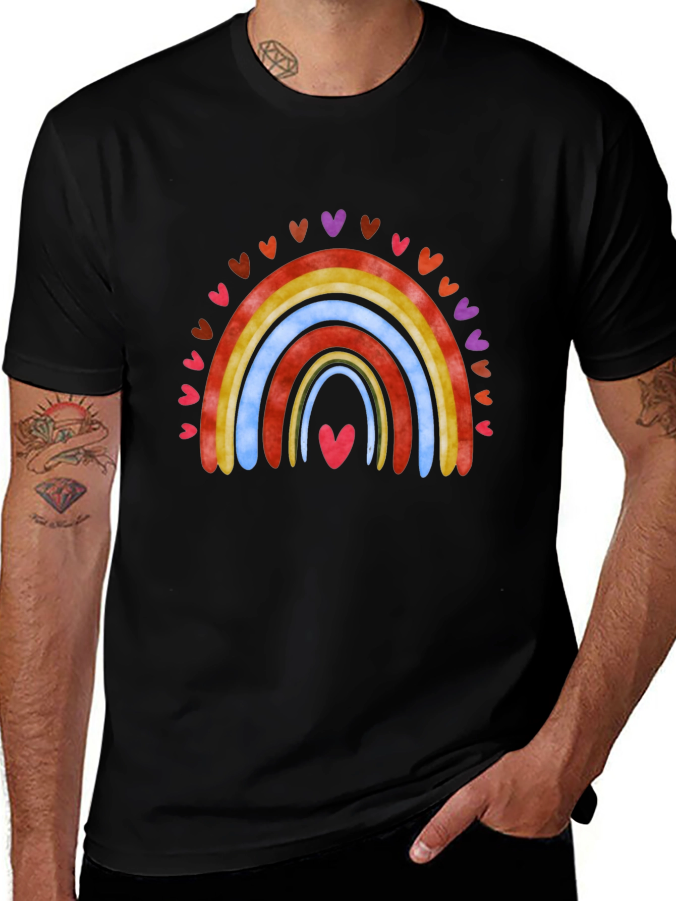 Rainbow Hearts T-Shirt