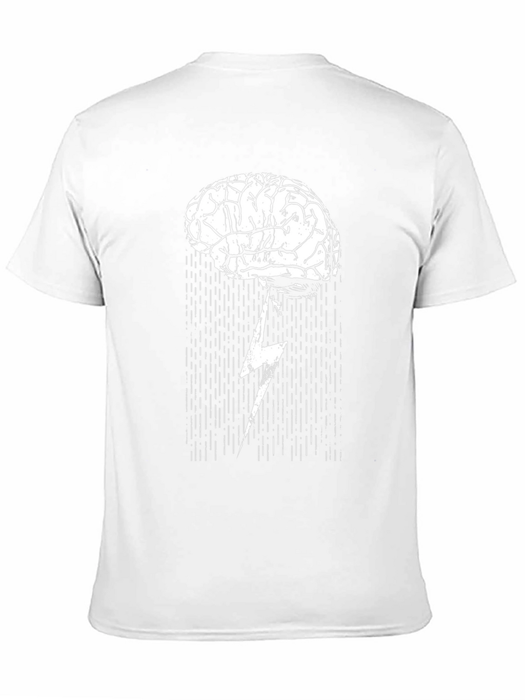 Brainstorm T-Shirt: Lightning Bolt Brain Design