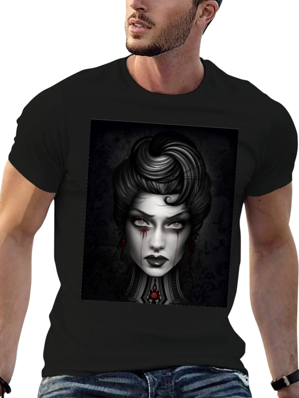 Gothic Portrait Graphic Tee