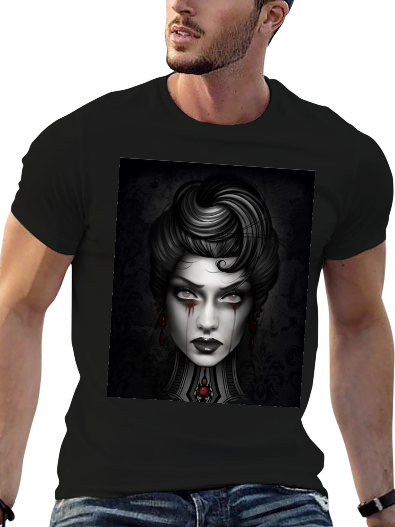 Gothic Portrait Graphic Tee