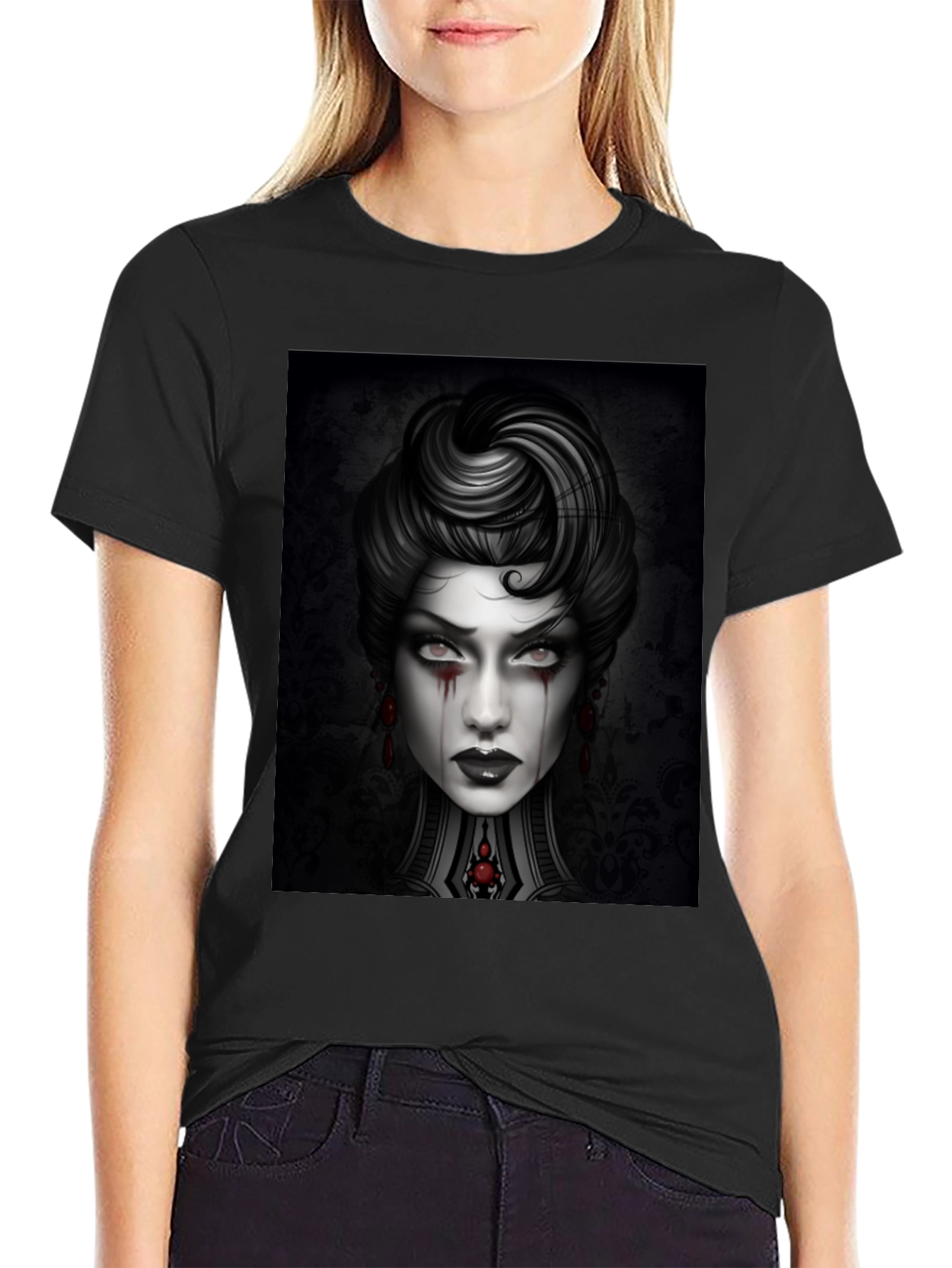 Gothic Portrait Graphic Tee