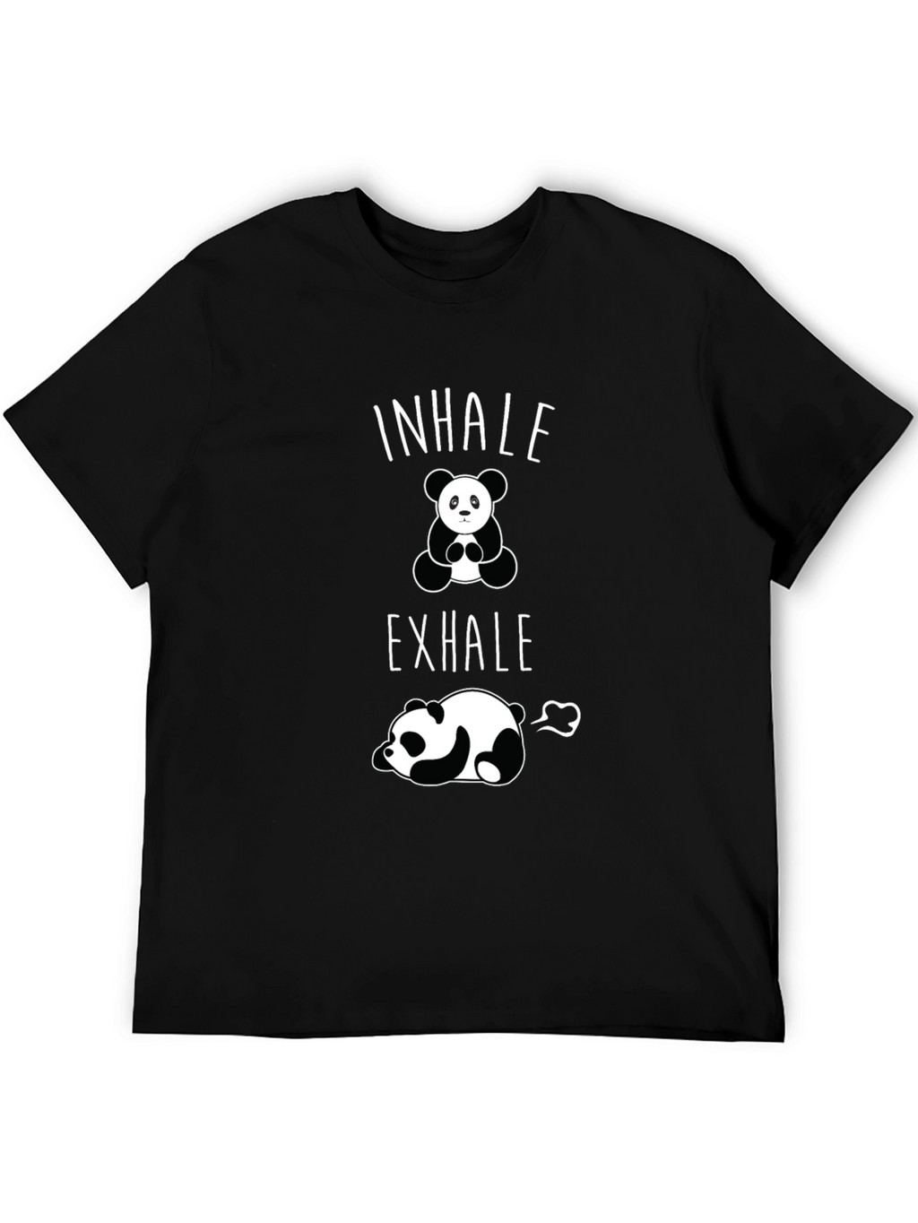 Inhale Exhale Panda Graphic T-Shirt