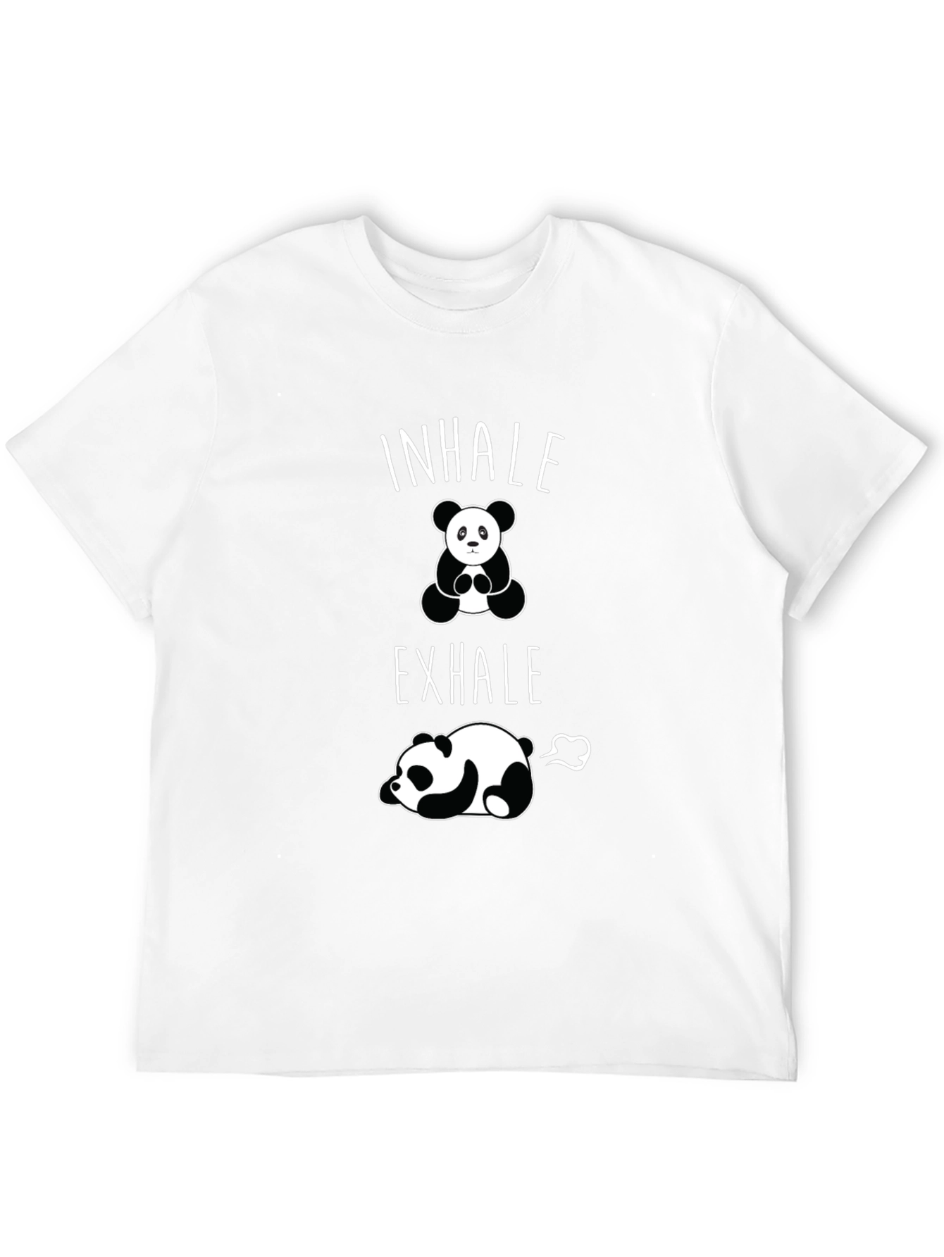 Inhale Exhale Panda Graphic T-Shirt