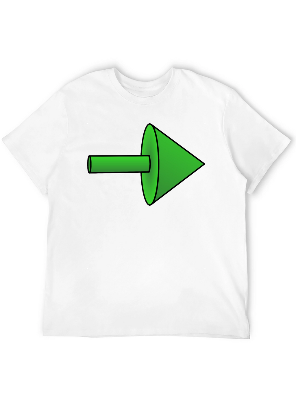 Green Arrow Graphic Black Tee