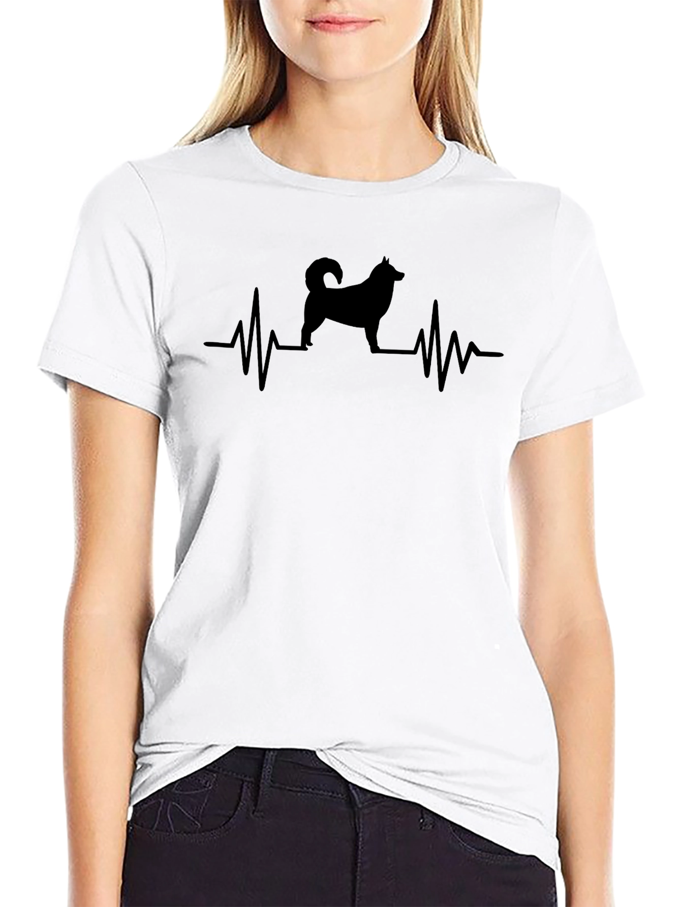 Dog Heartbeat T-Shirt -  Unisex Casual Tee