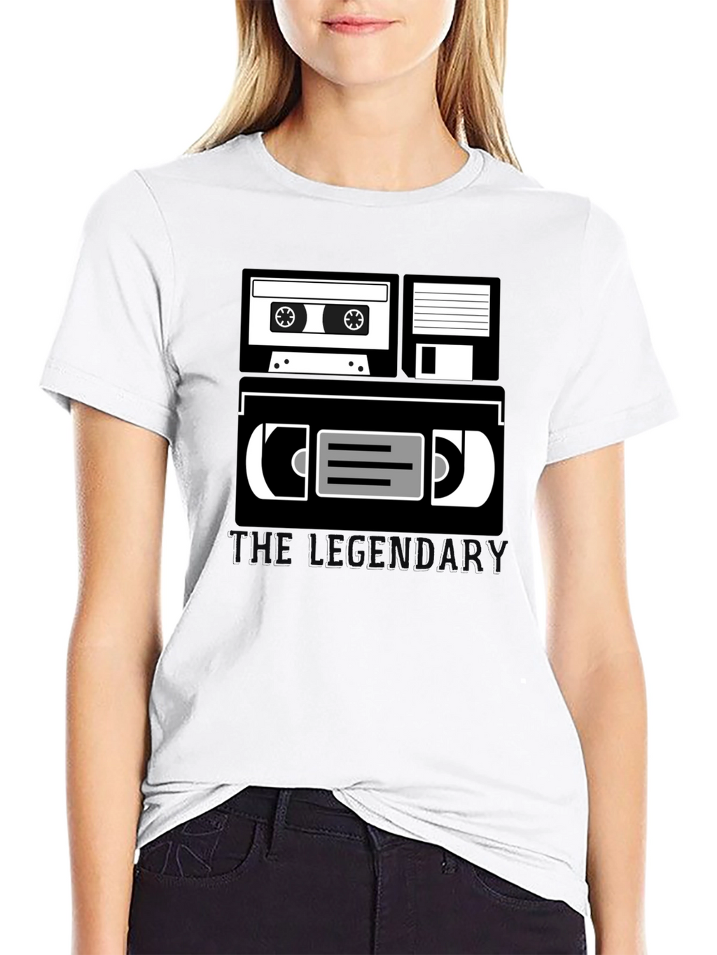 Retro Media T-Shirt - Cassette Floppy Disk VHS