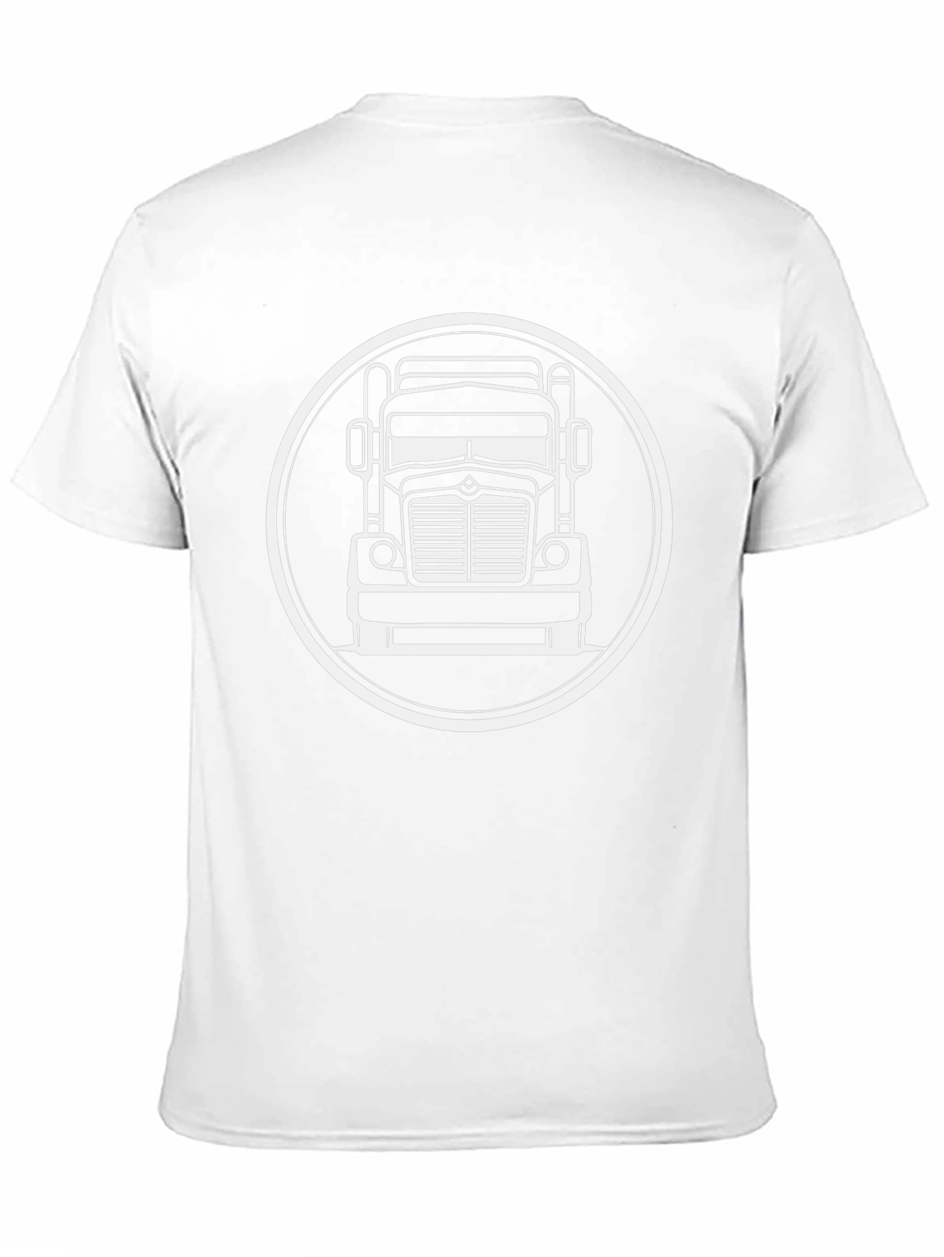 Truck Graphic T-Shirt - Black Crew Neck Tee