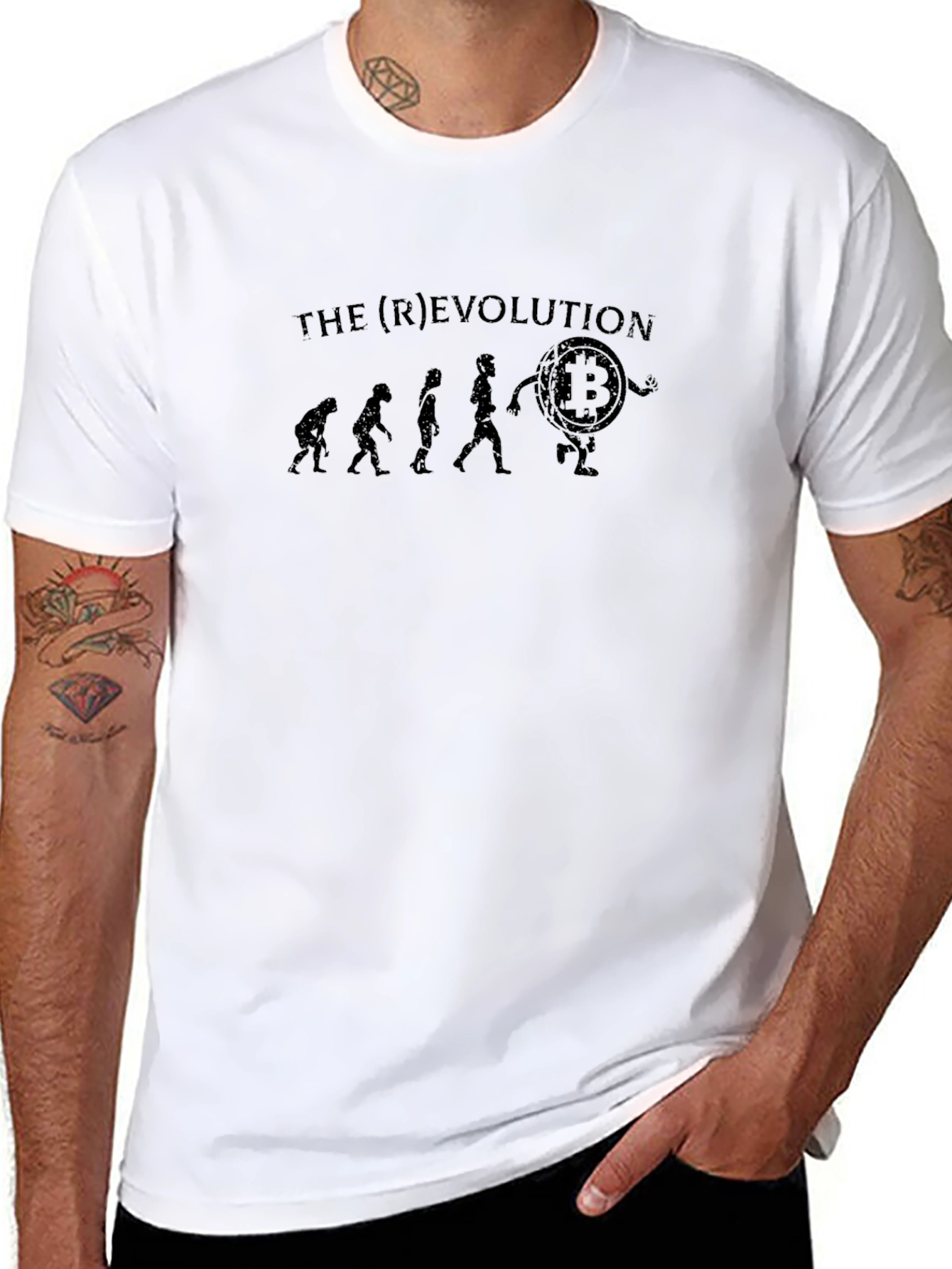 Bitcoin (R)Evolution Black Graphic T-Shirt