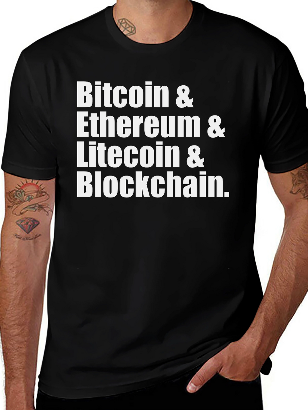 Crypto Enthusiast T-Shirt - Bitcoin Ethereum Litecoin & Blockchain