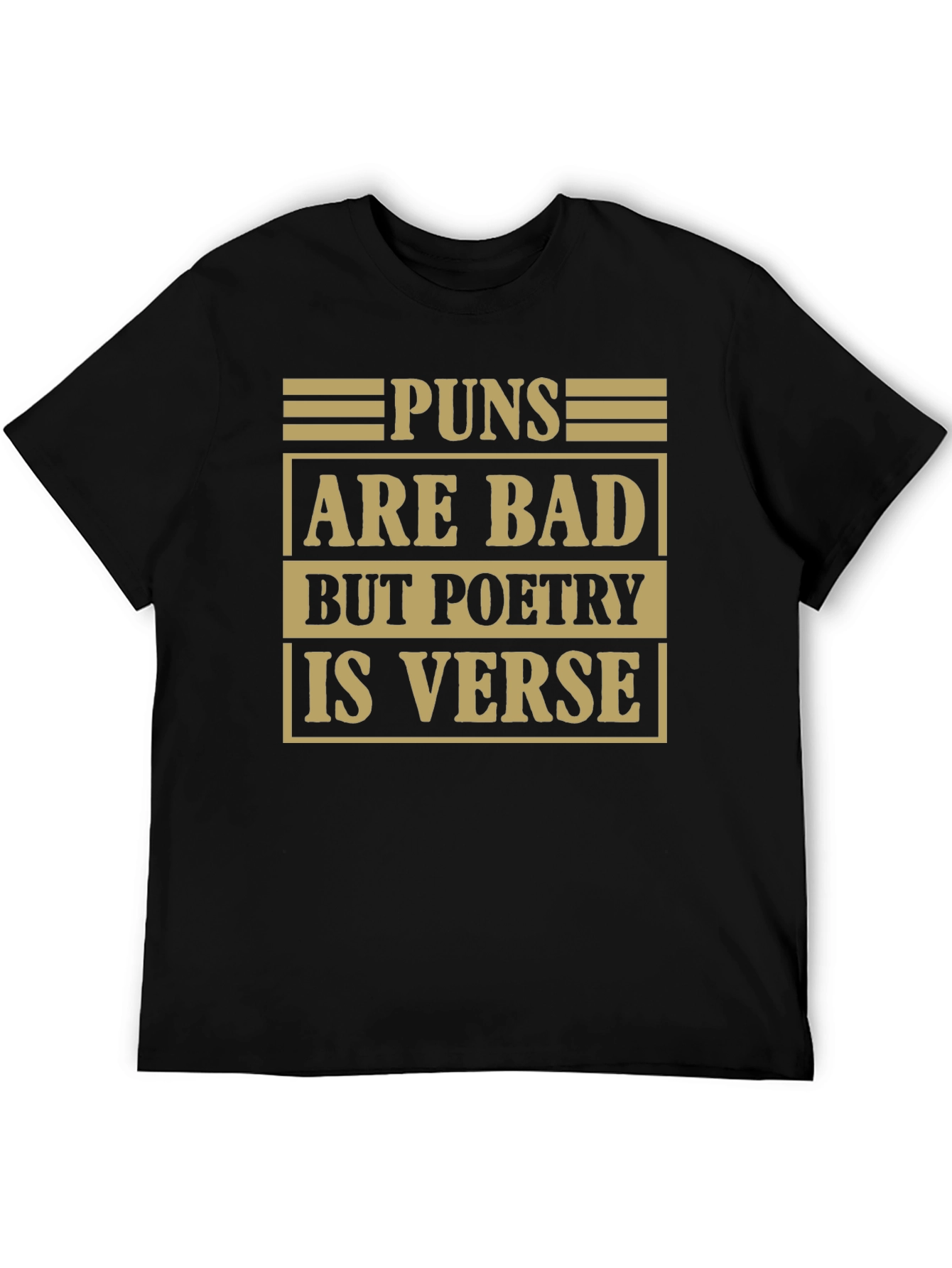 Pun Poetry Graphic Tee - Humorous Literary Shirt
