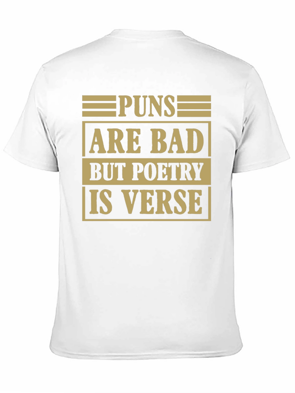 Pun Poetry Graphic Tee - Humorous Literary Shirt