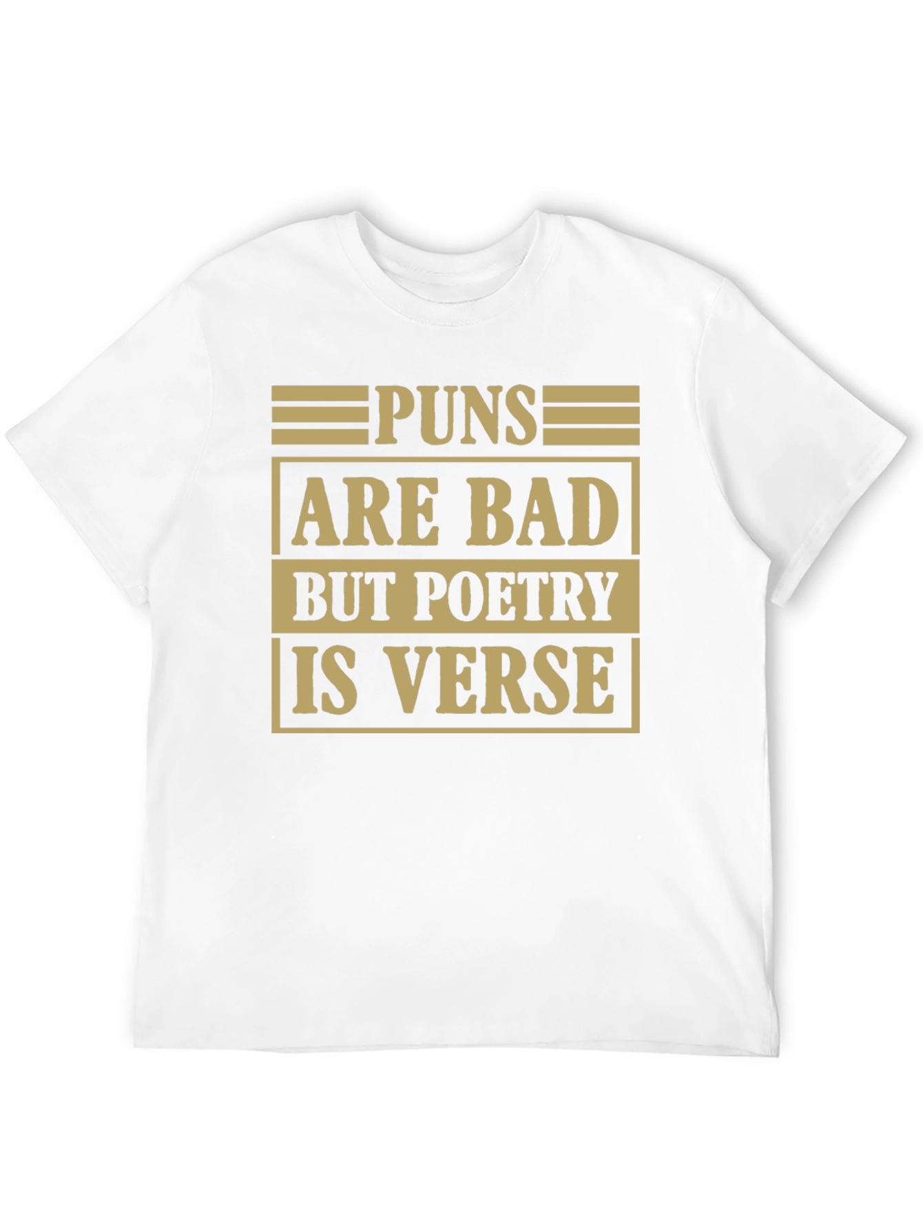 Pun Poetry Graphic Tee - Humorous Literary Shirt