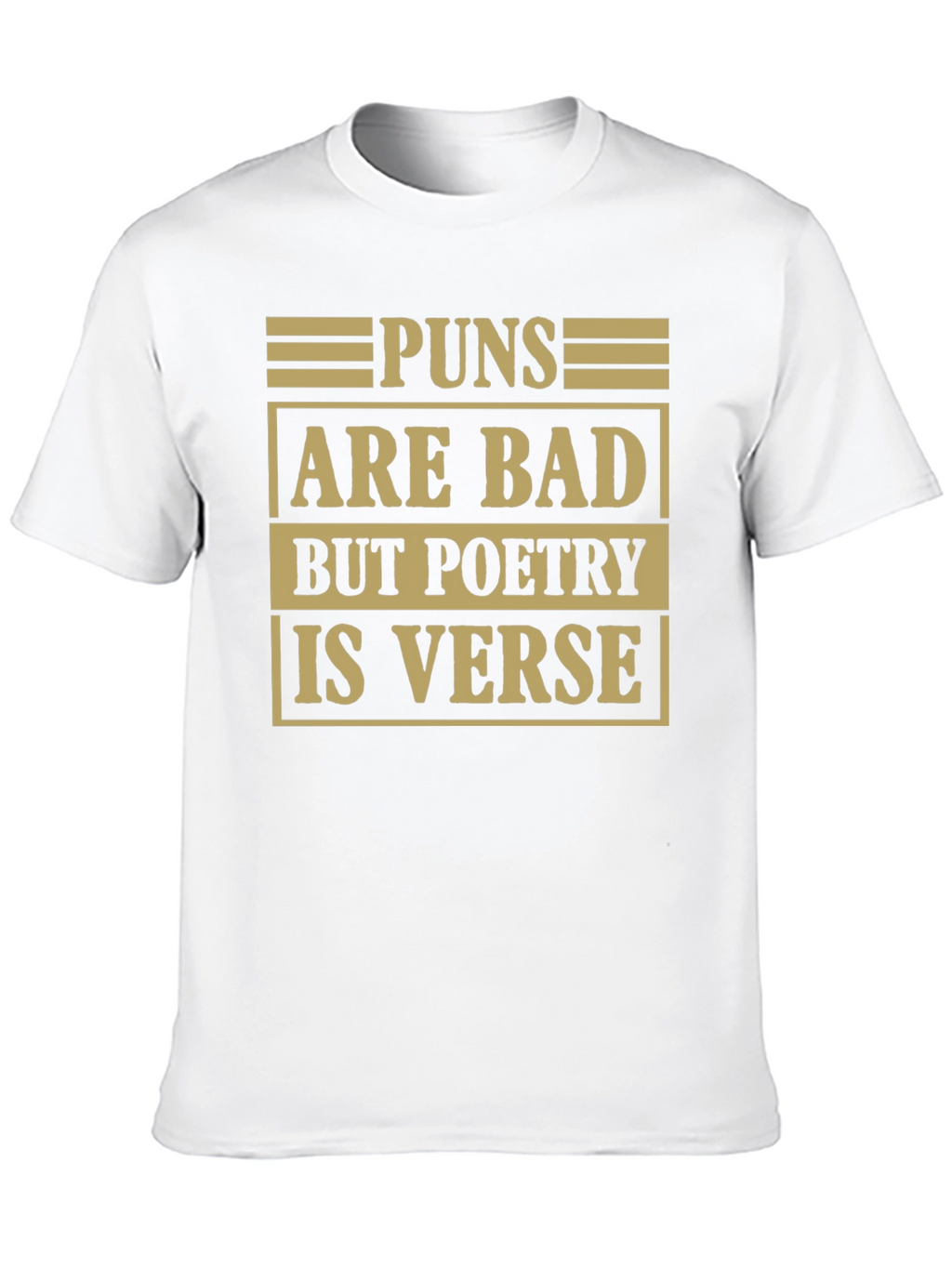 Pun Poetry Graphic Tee - Humorous Literary Shirt