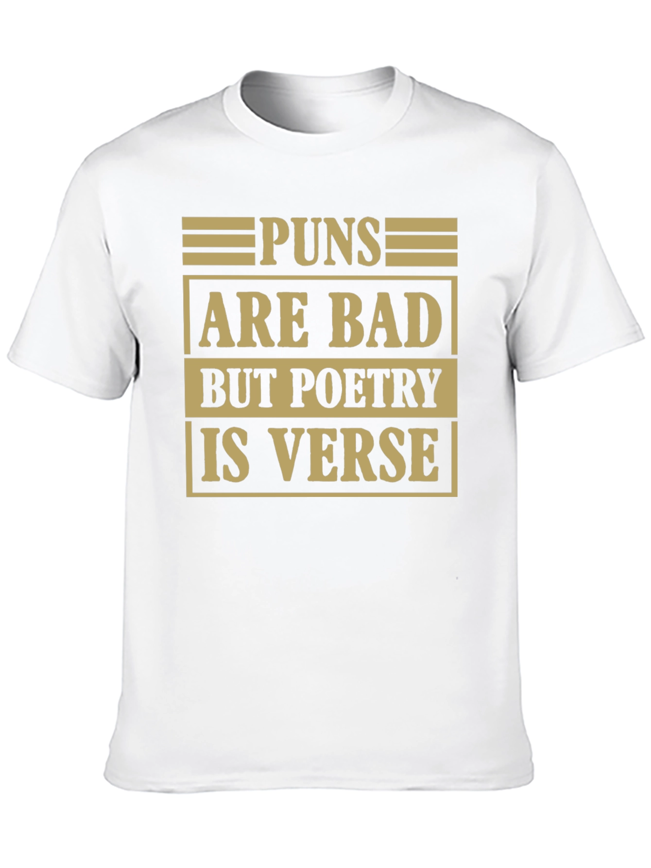 Pun Poetry Graphic Tee - Humorous Literary Shirt