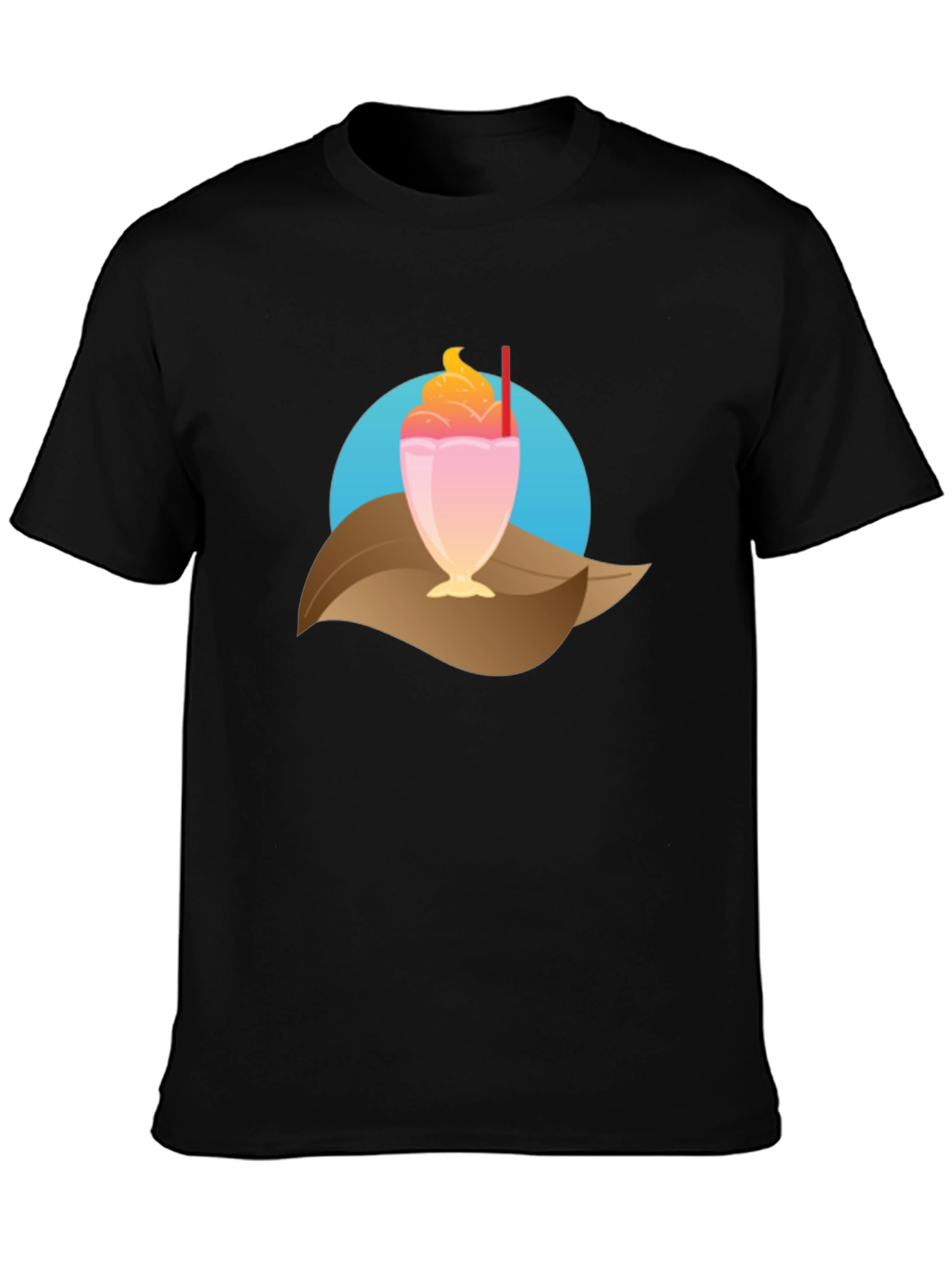 Tropical Milkshake Graphic Tee - Casual Summer Style