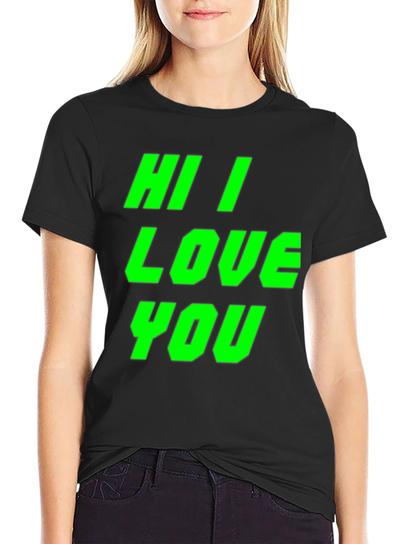 Hi I Love You Graphic Tee - Bold Statement Shirt