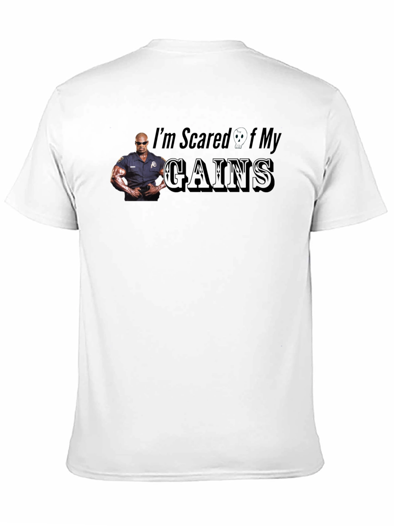 Im Scared Of My Gains Funny Graphic T-Shirt