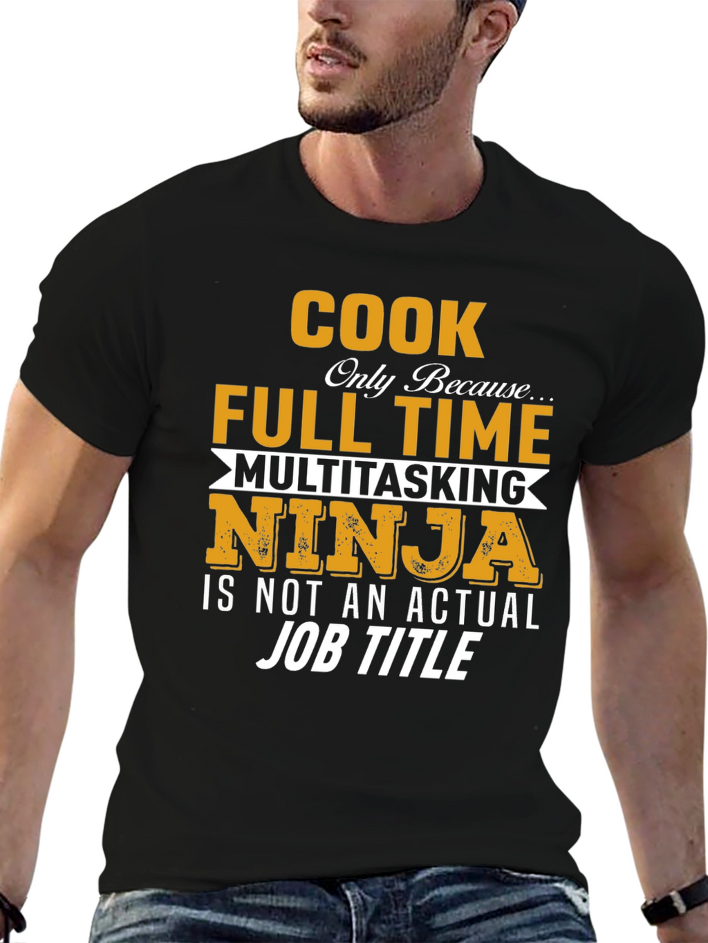 Cook Full Time Multitasking Ninja T-Shirt