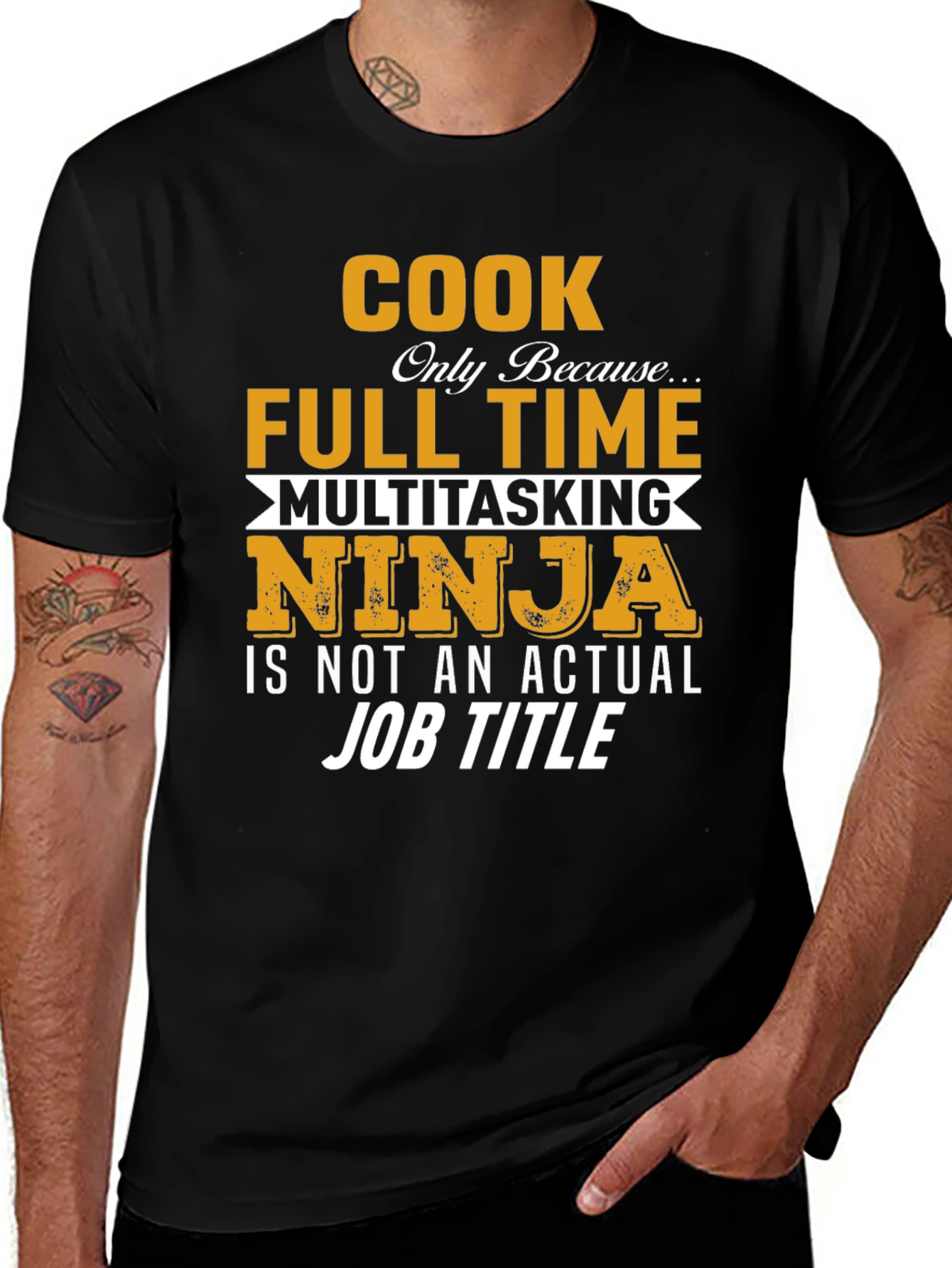 Cook Full Time Multitasking Ninja T-Shirt