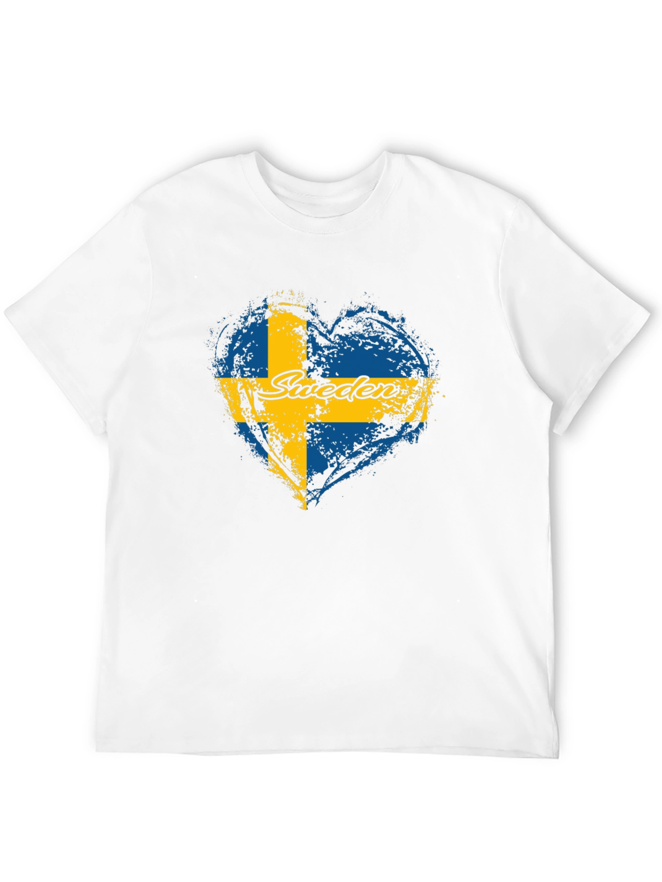 Sweden Flag Heart T-Shirt - Love Swedish Pride