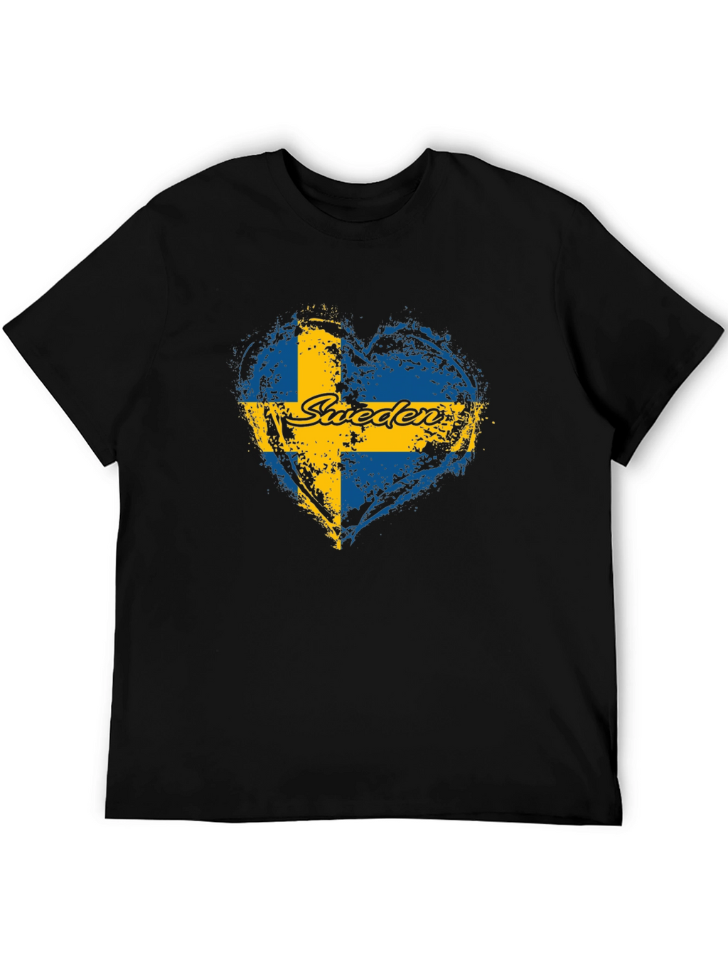 Sweden Flag Heart T-Shirt - Love Swedish Pride