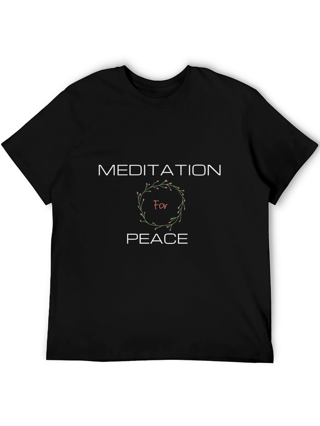 Meditation for Peace Black T-Shirt
