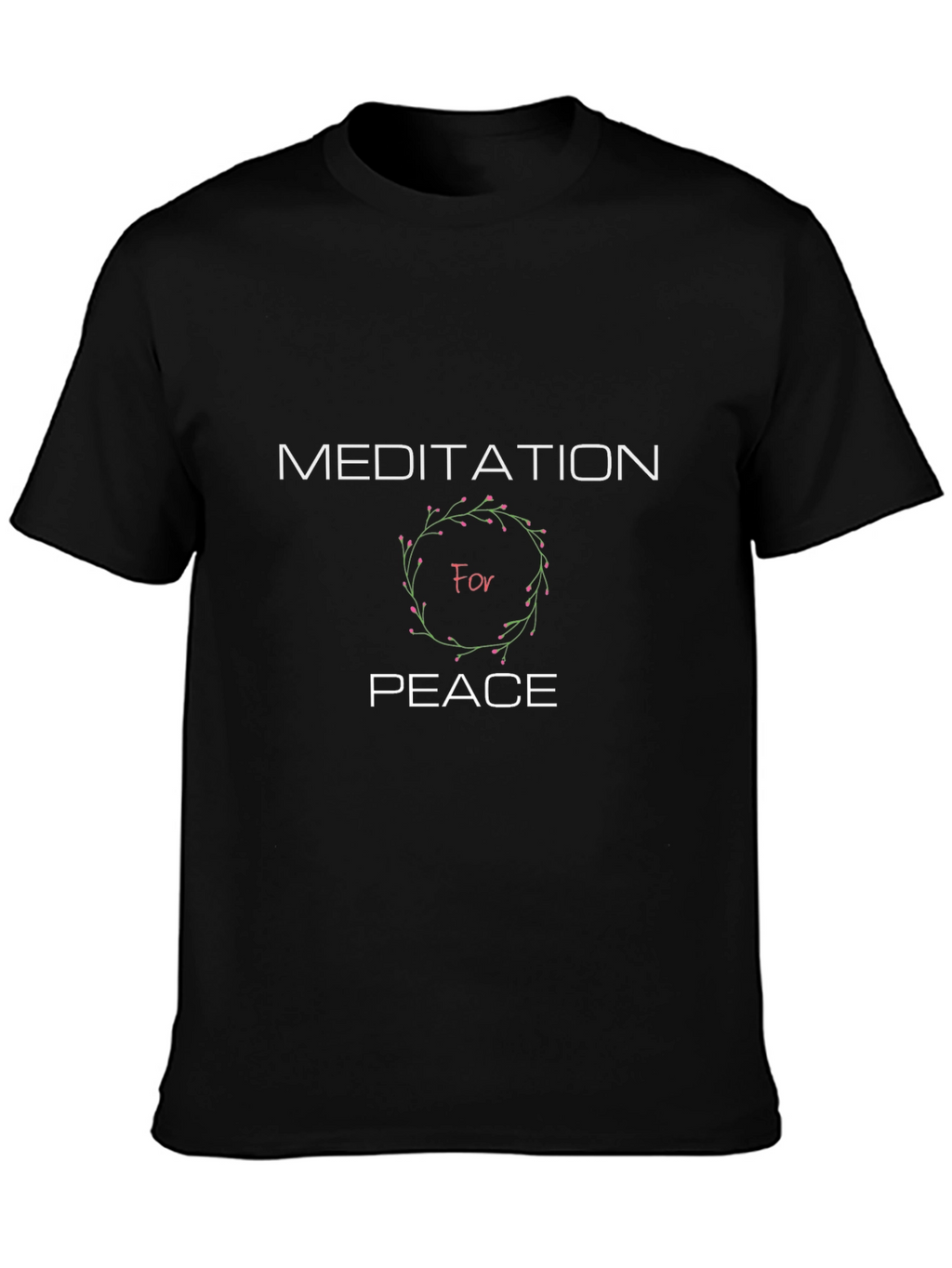 Meditation for Peace Black T-Shirt
