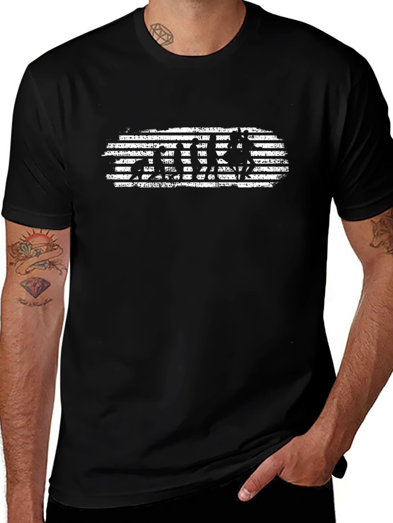 Evolution of Disc Golf Black T-Shirt