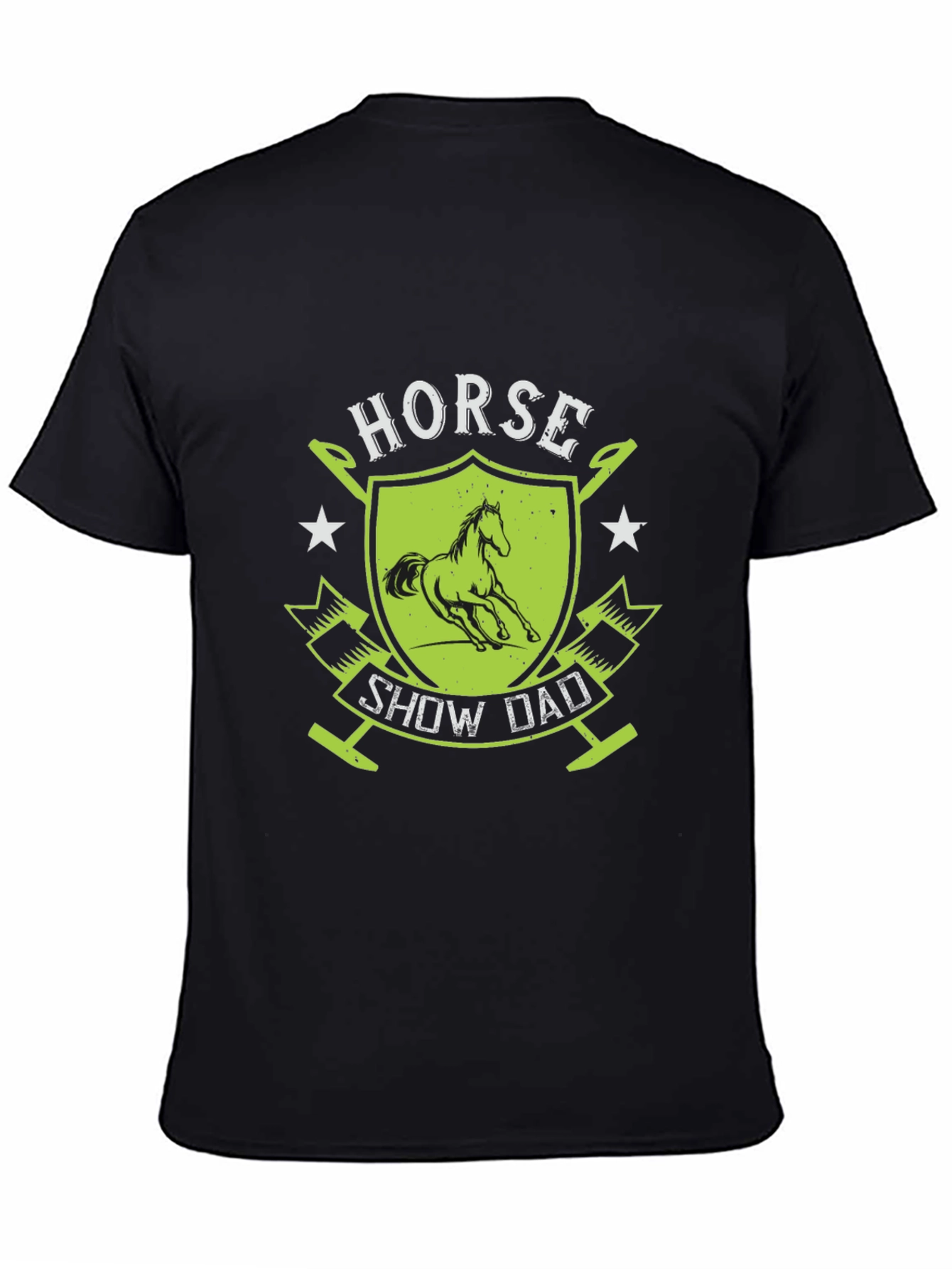Horse Show Dad Graphic Tee - Equestrian Father T-Shirt