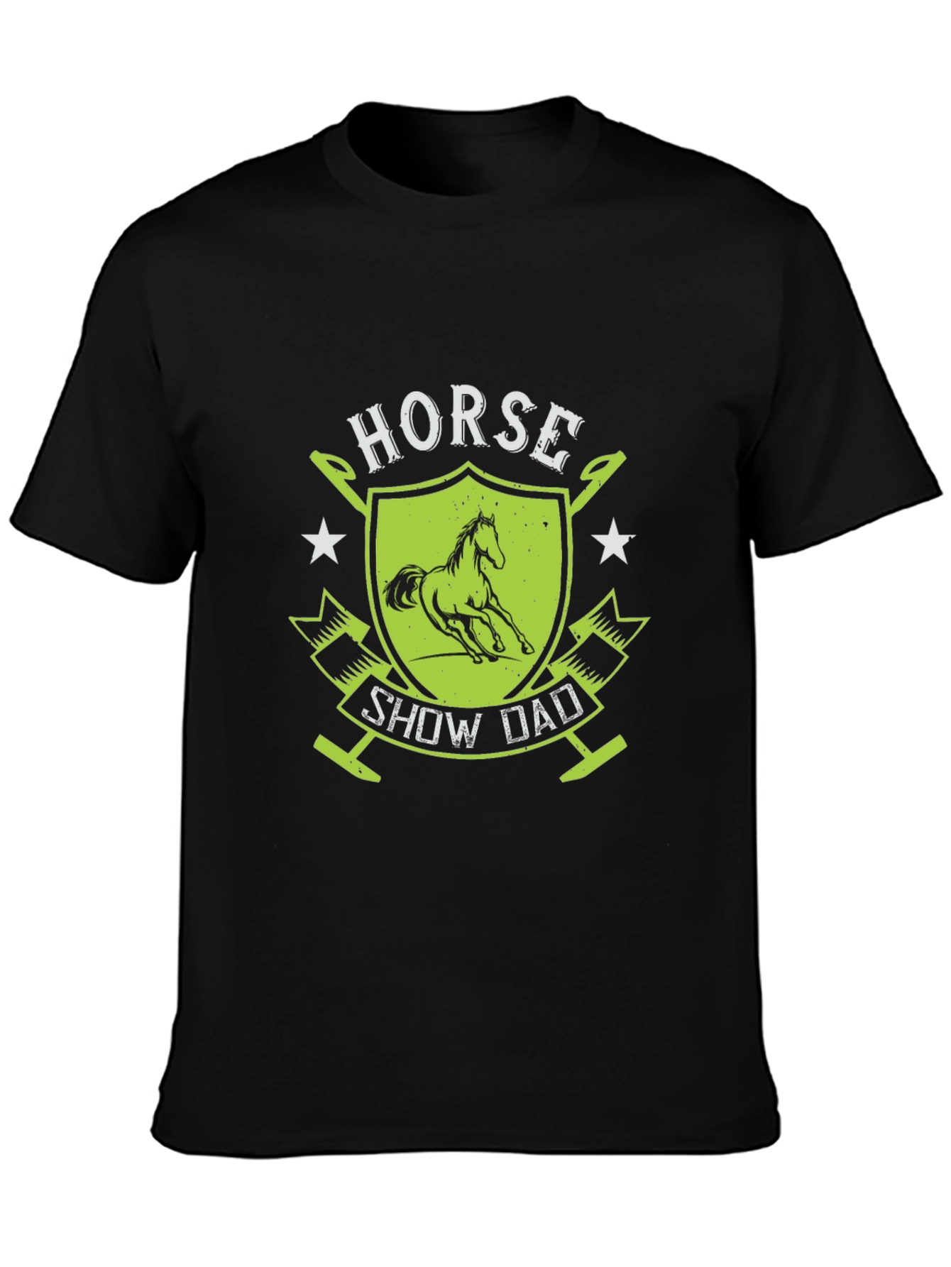 Horse Show Dad Graphic Tee - Equestrian Father T-Shirt