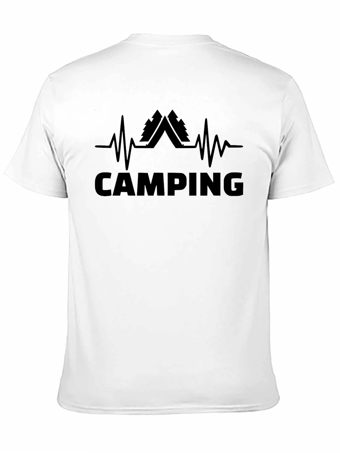 Camping Heartbeat T-Shirt - Nature Adventure Tee