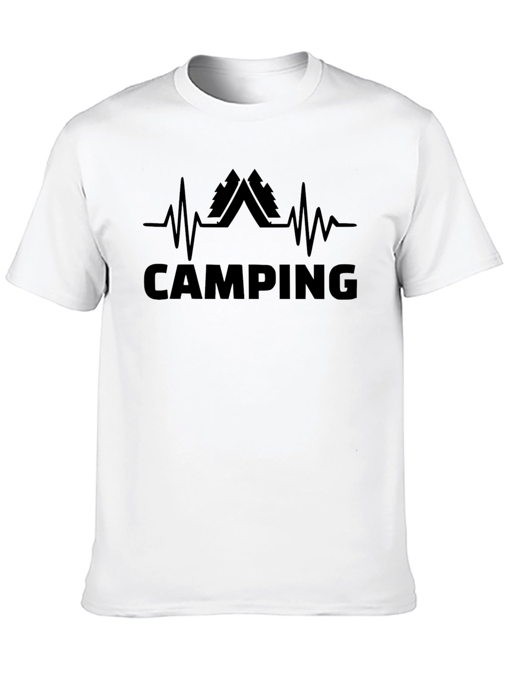 Camping Heartbeat T-Shirt - Nature Adventure Tee