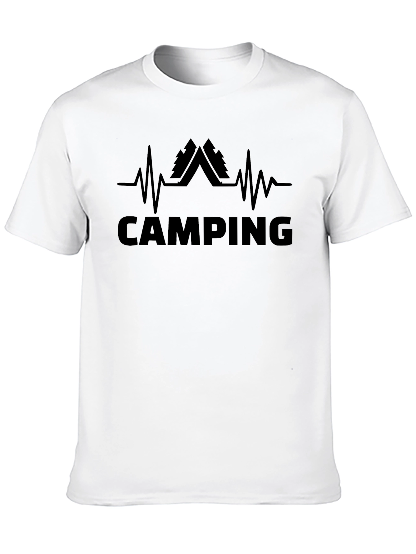 Camping Heartbeat T-Shirt - Nature Adventure Tee
