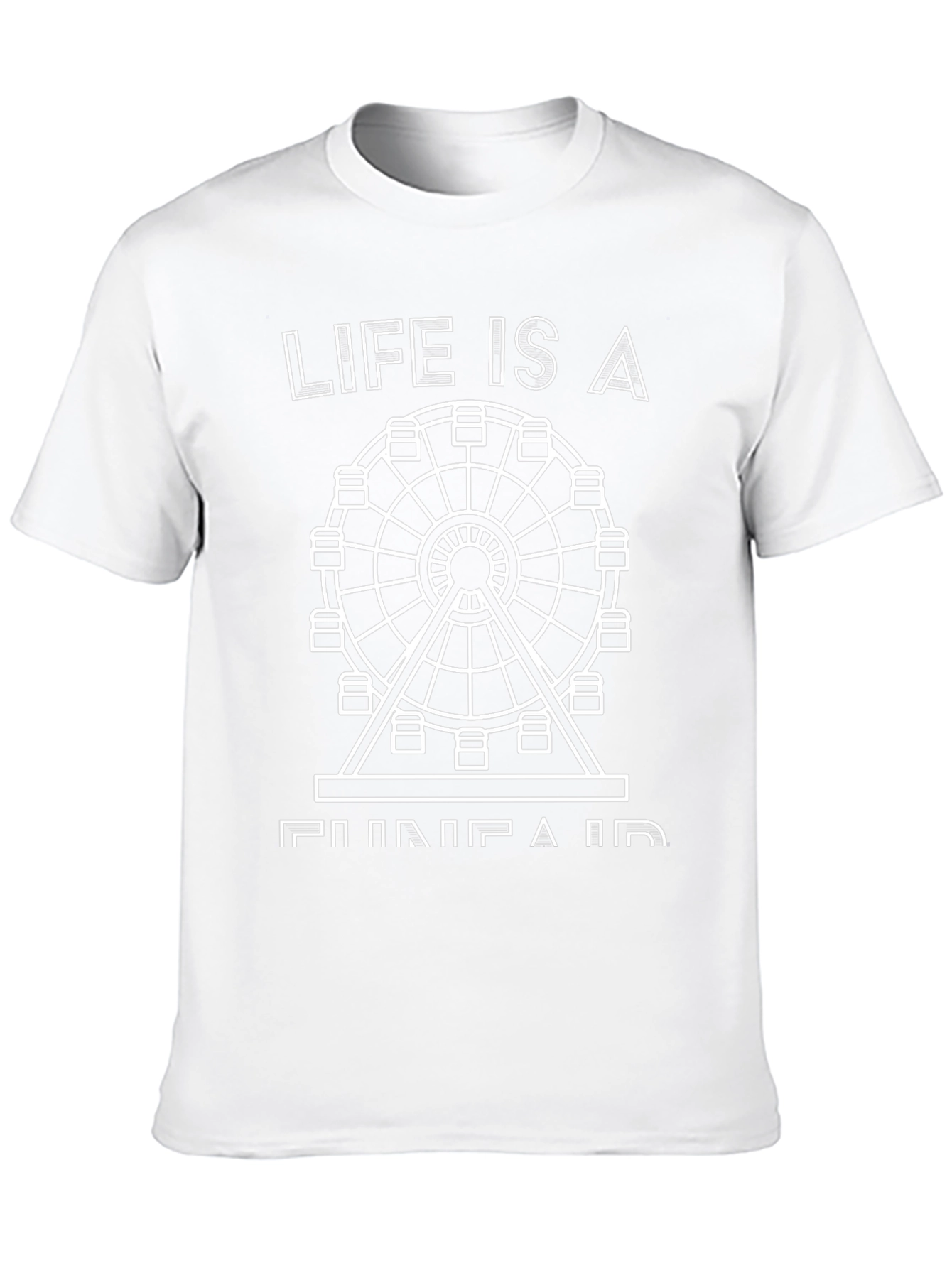 Life is a Funfair Black Graphic Tee