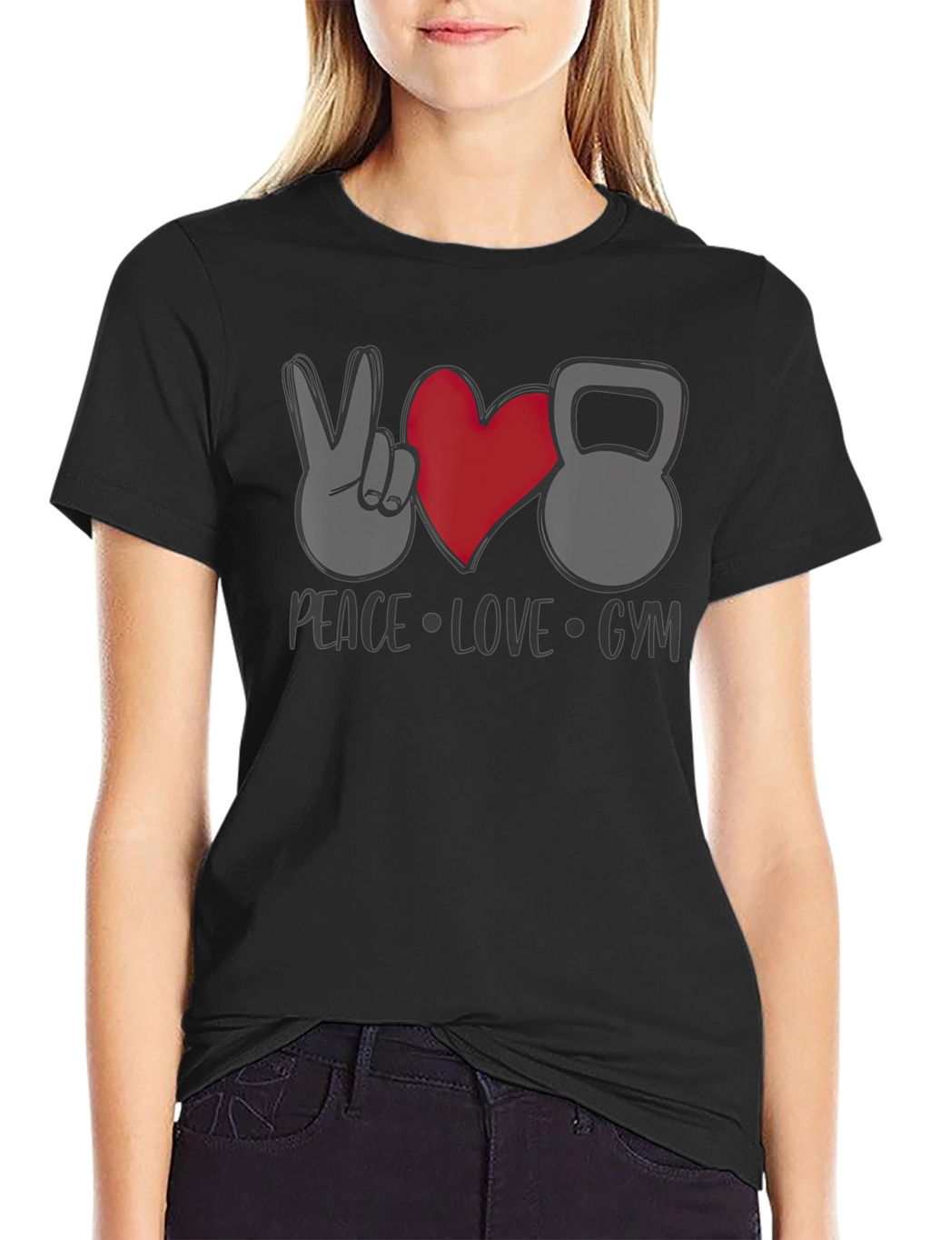 Peace Love Gym Graphic Tee
