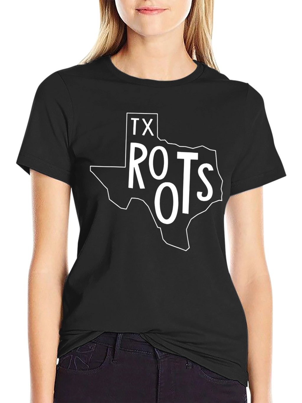 Texas Roots Graphic T-Shirt - Black