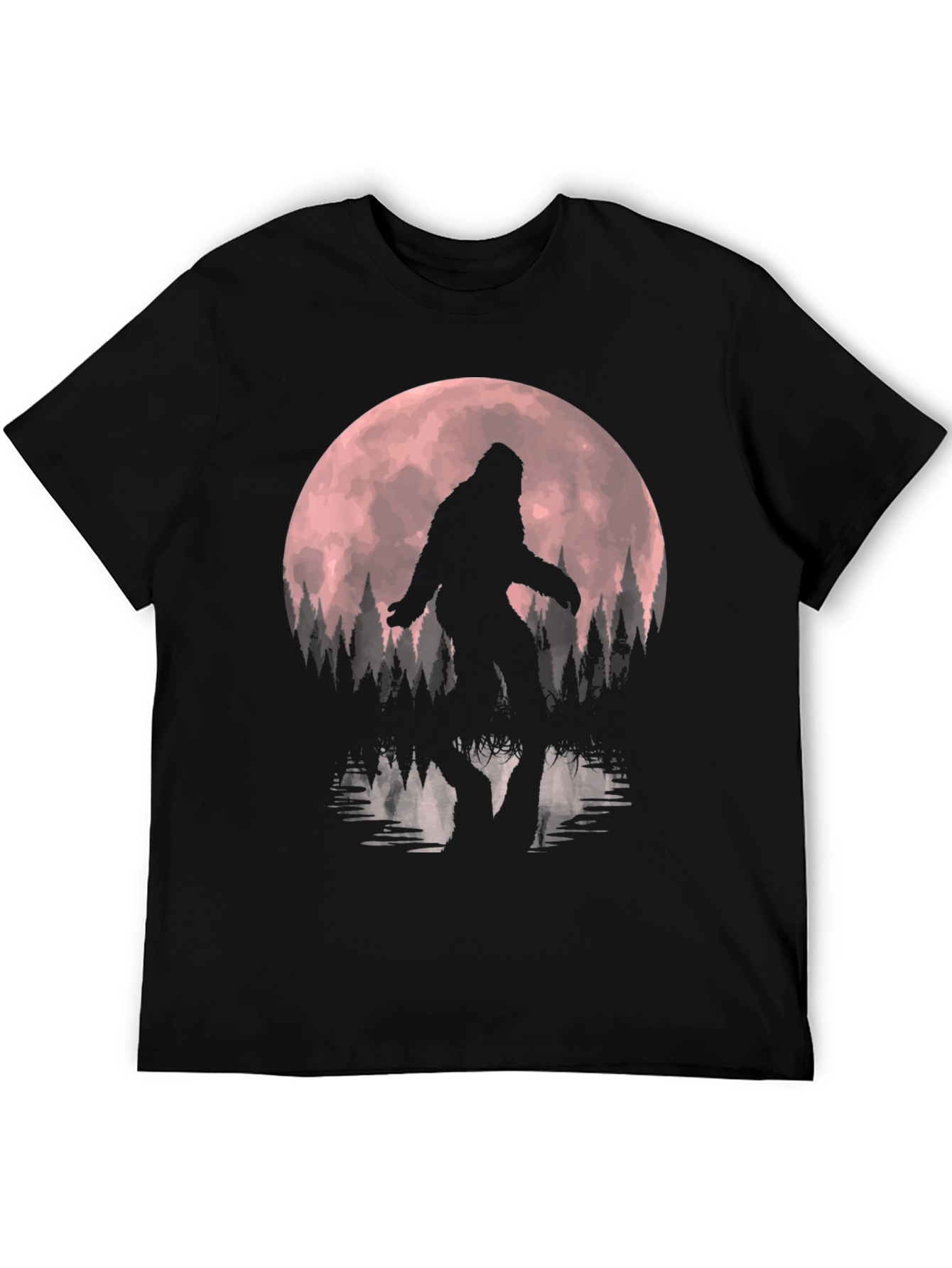 Bigfoot Moon Mens Graphic Tee