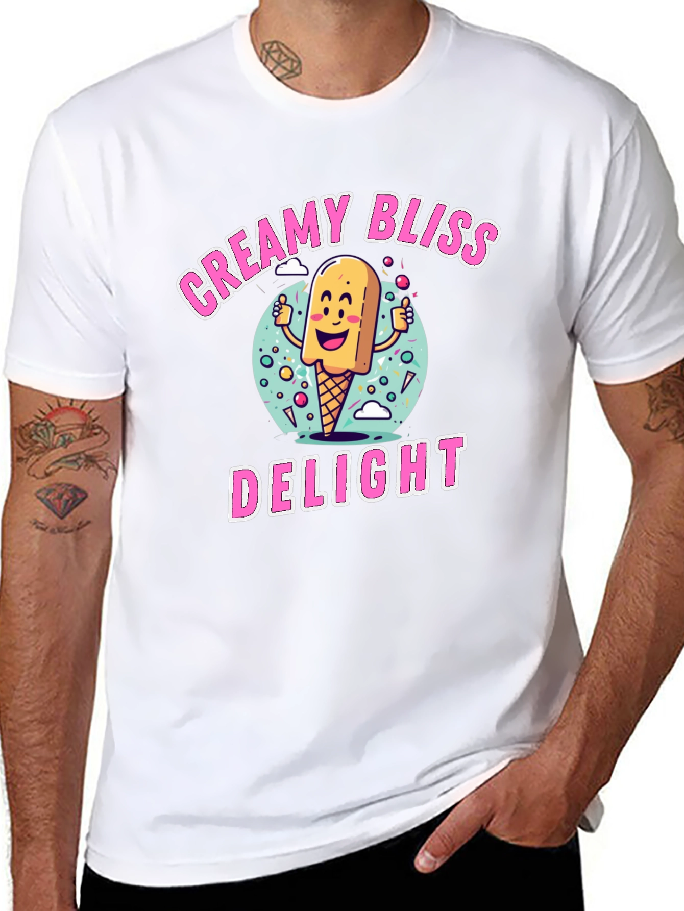 Creamy Bliss Delight Graphic T-Shirt