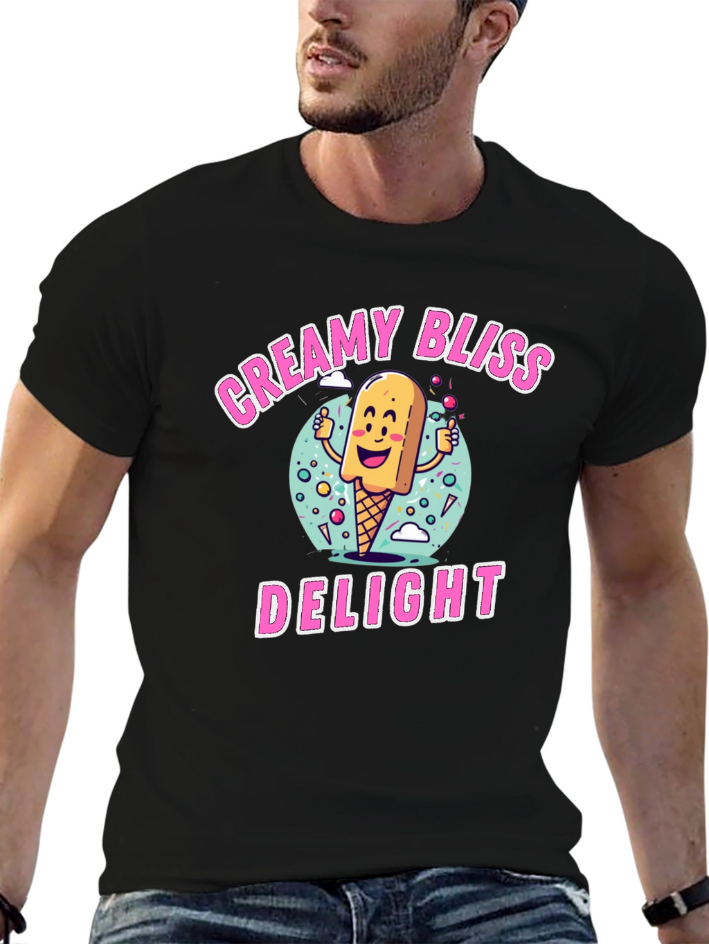 Creamy Bliss Delight Graphic T-Shirt