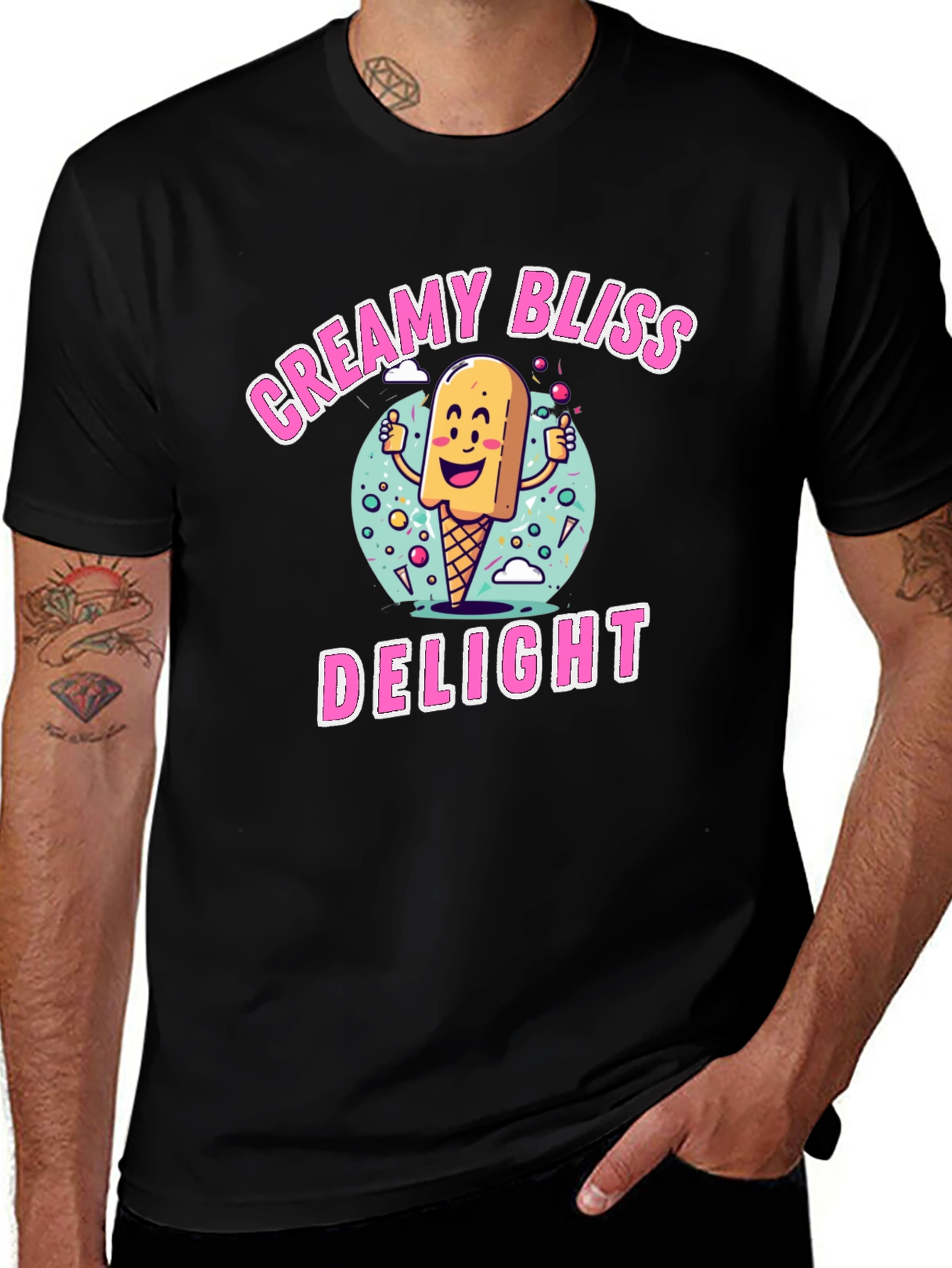 Creamy Bliss Delight Graphic T-Shirt