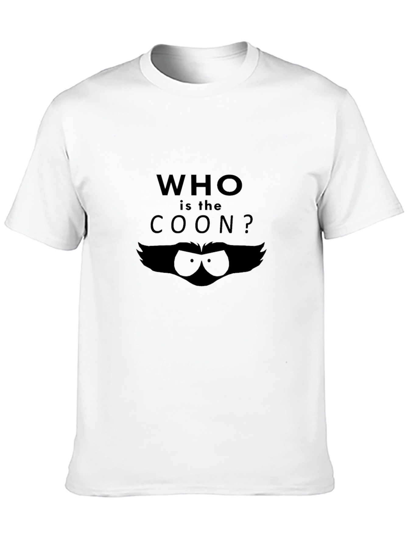 Who is the Coon? Graphic T-Shirt - Black