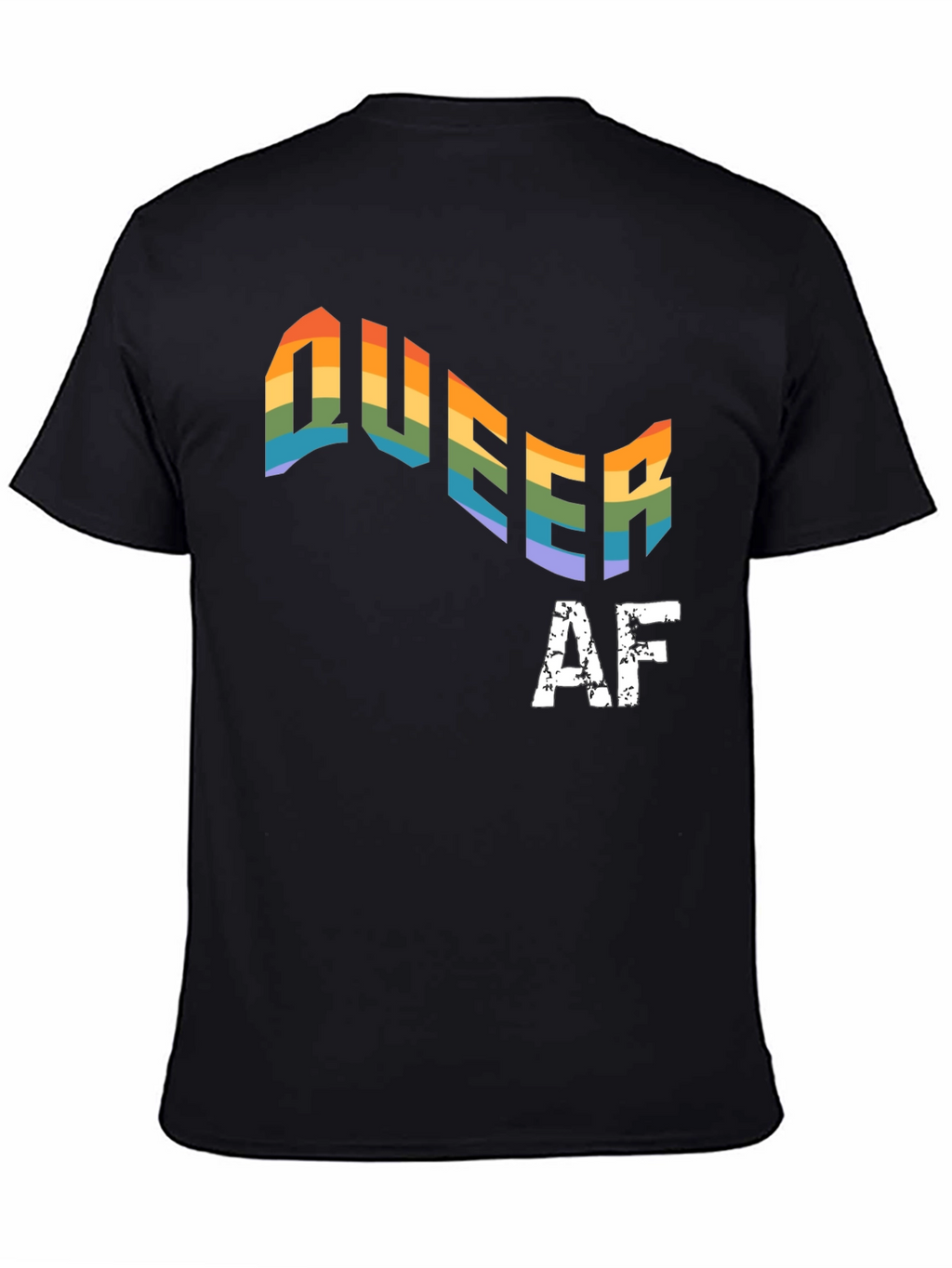 Queer AF Rainbow Pride T-Shirt