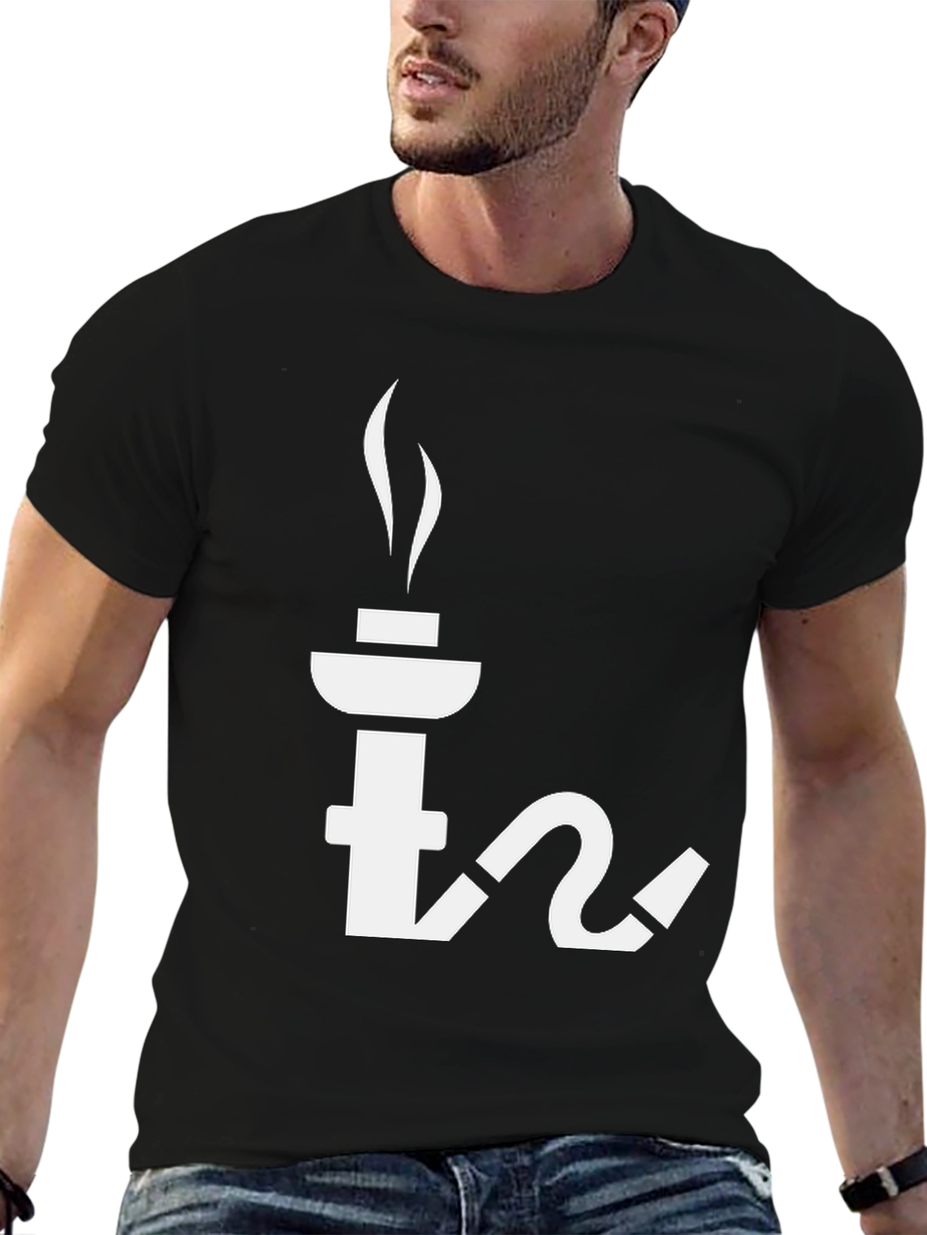Cool Hookah T-Shirt - Black Graphic Tee