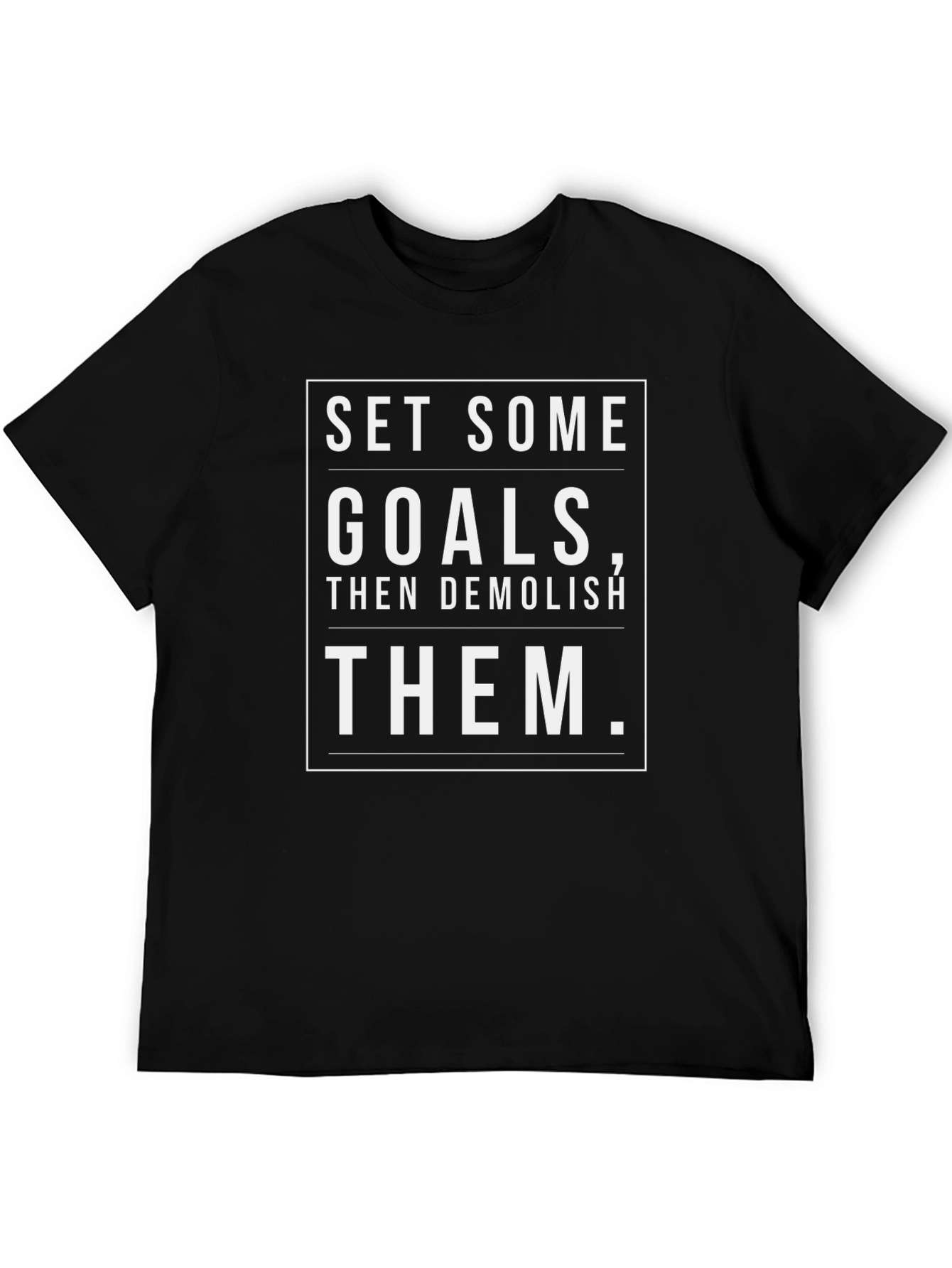 Goal Getter Black Graphic T-Shirt