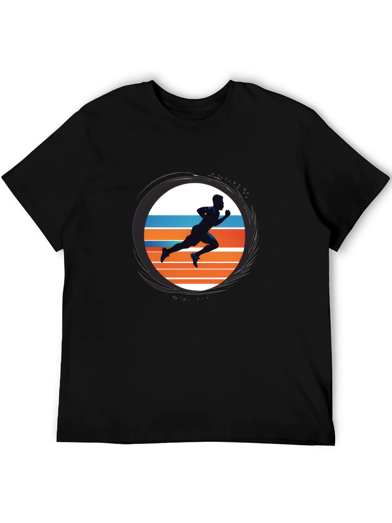 Runner Graphic Tee - Sporty Black T-Shirt