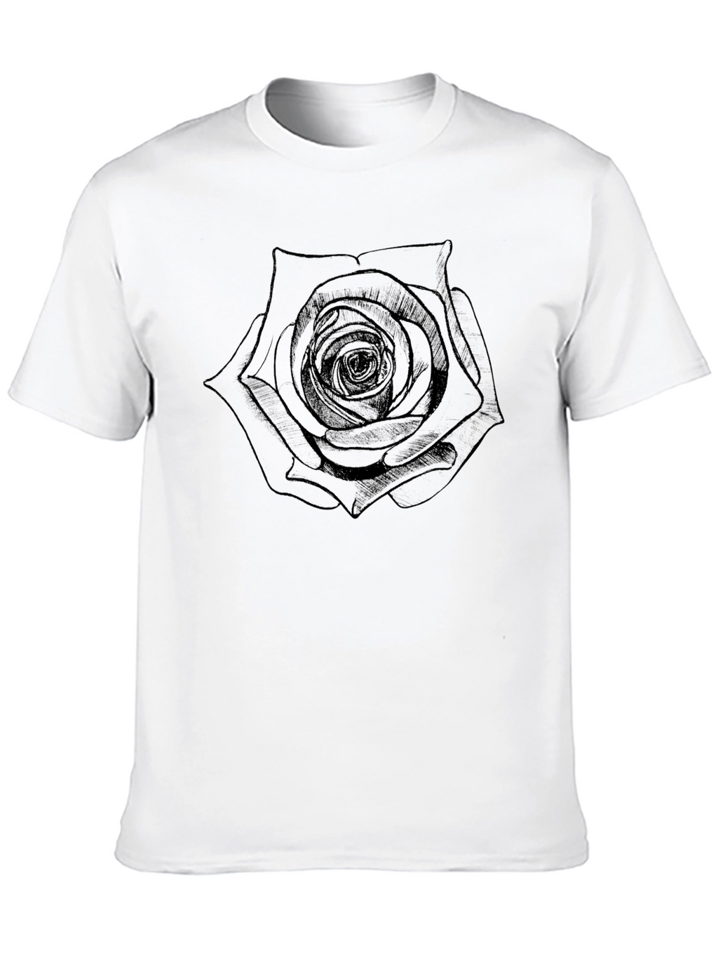 Black Rose Graphic Tee - Stylish Mens T-Shirt