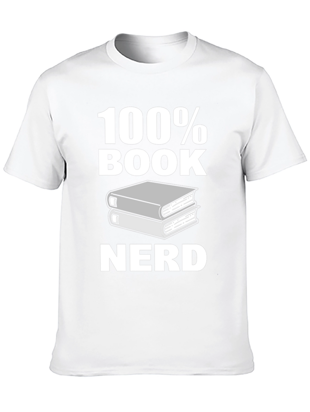 100% Book Nerd Graphic Tee - Black Unisex T-Shirt